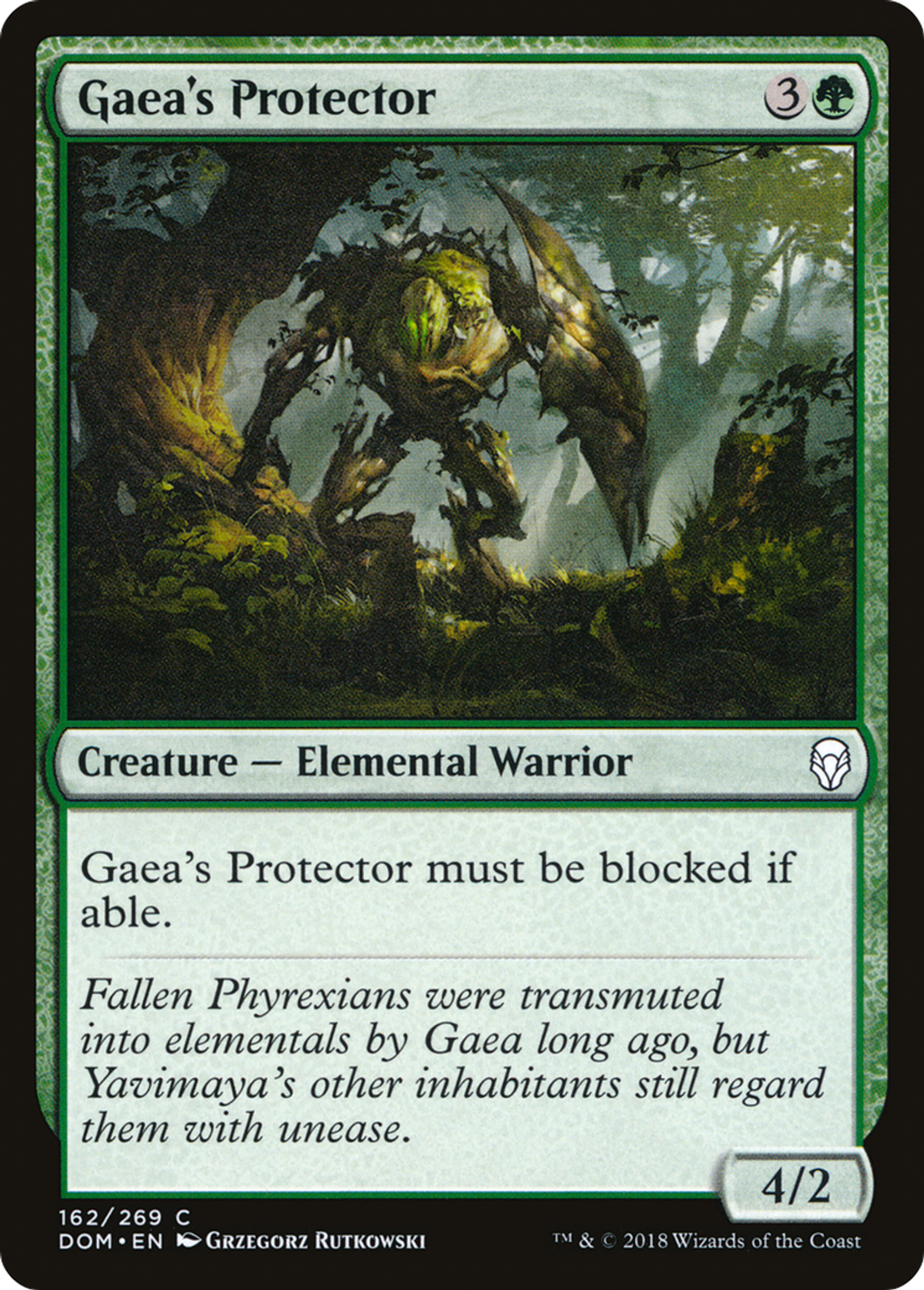 Gaea's Protector — Dominaria — Magic: The Gathering