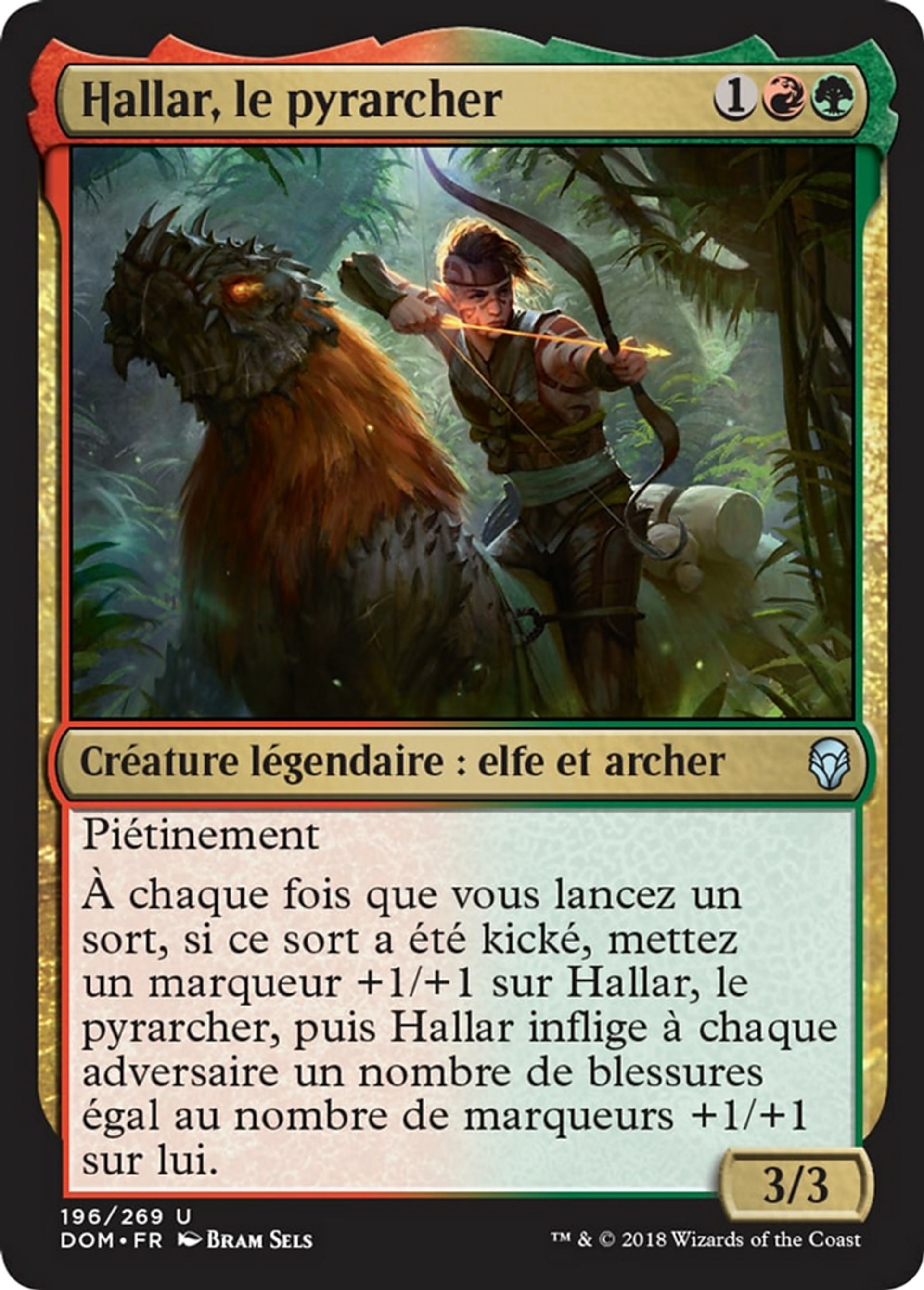 Hallar, le pyrarcher — Dominaria — Magic: The Gathering