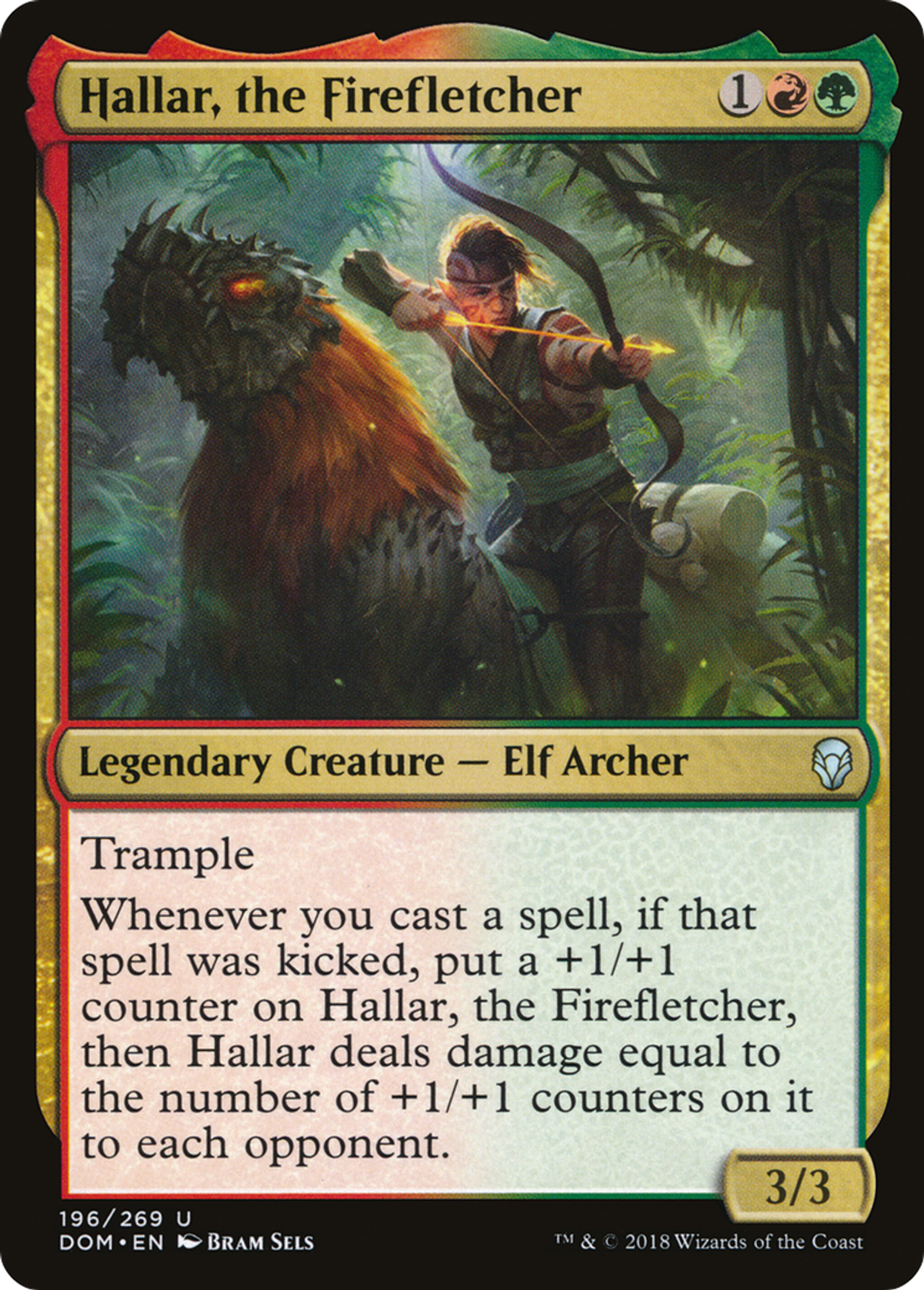 Hallar, the Firefletcher — Dominaria — Magic: The Gathering