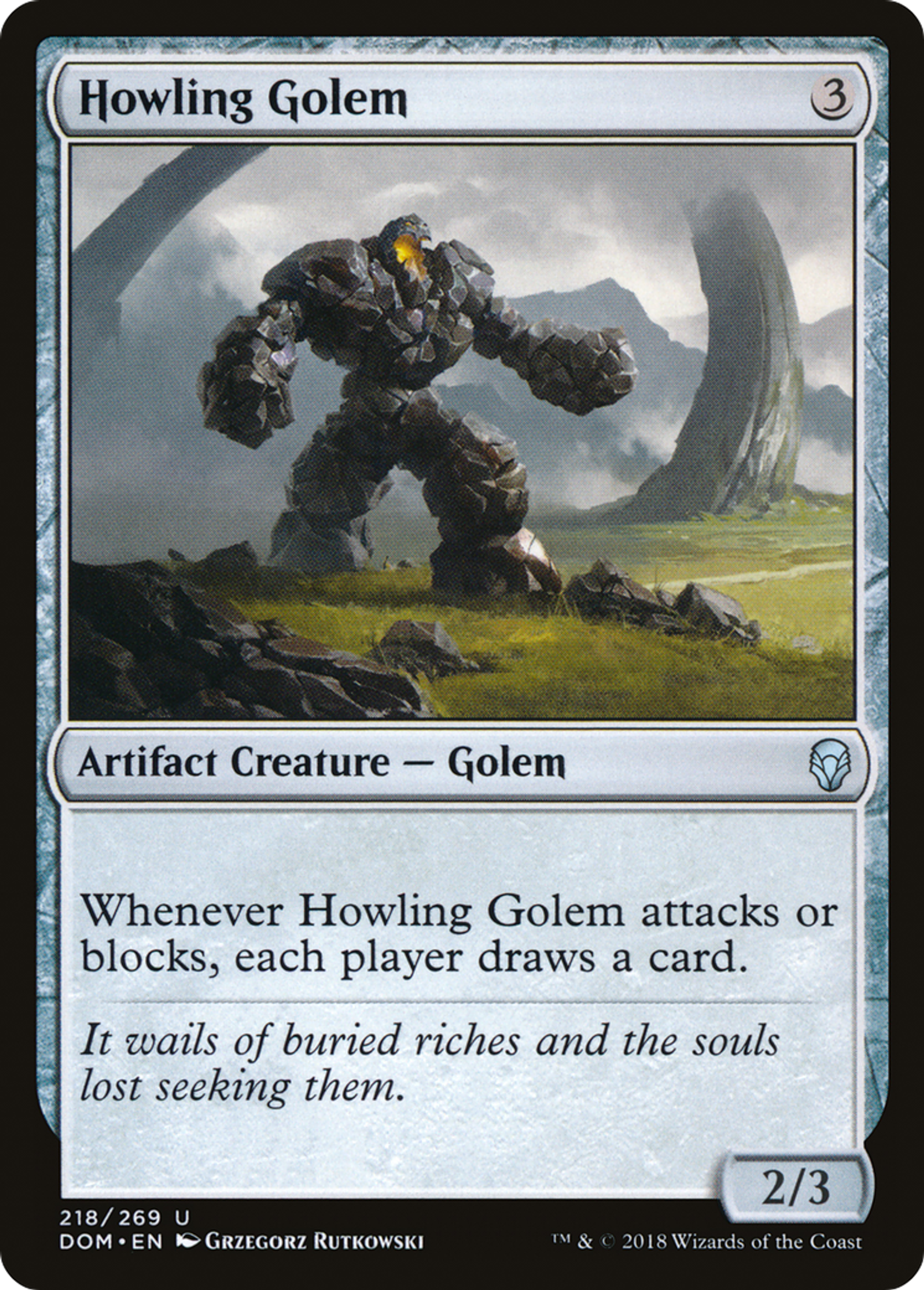 Howling Golem — Dominaria — Magic: The Gathering