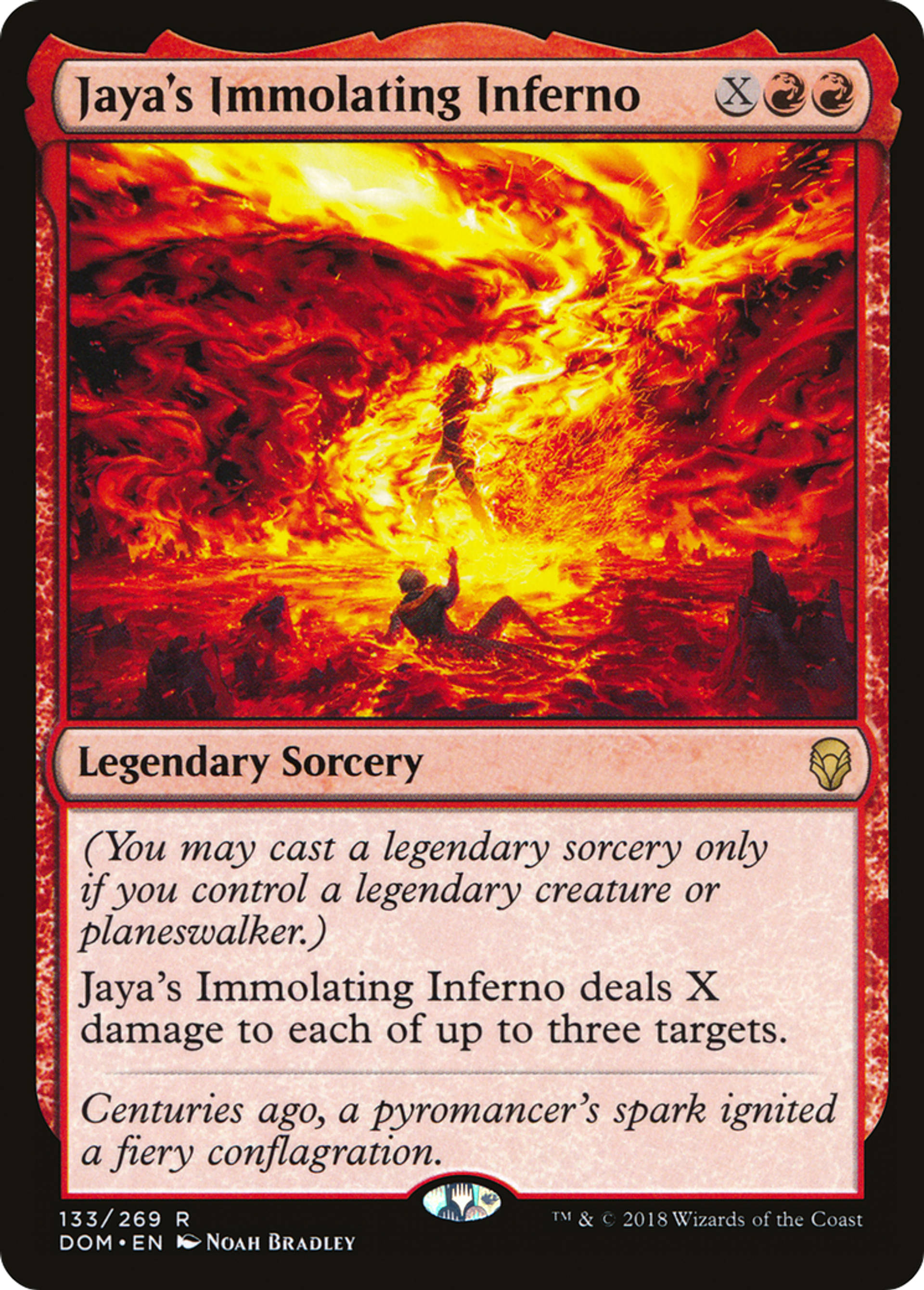Jaya's Immolating Inferno — Dominaria — Magic: The Gathering