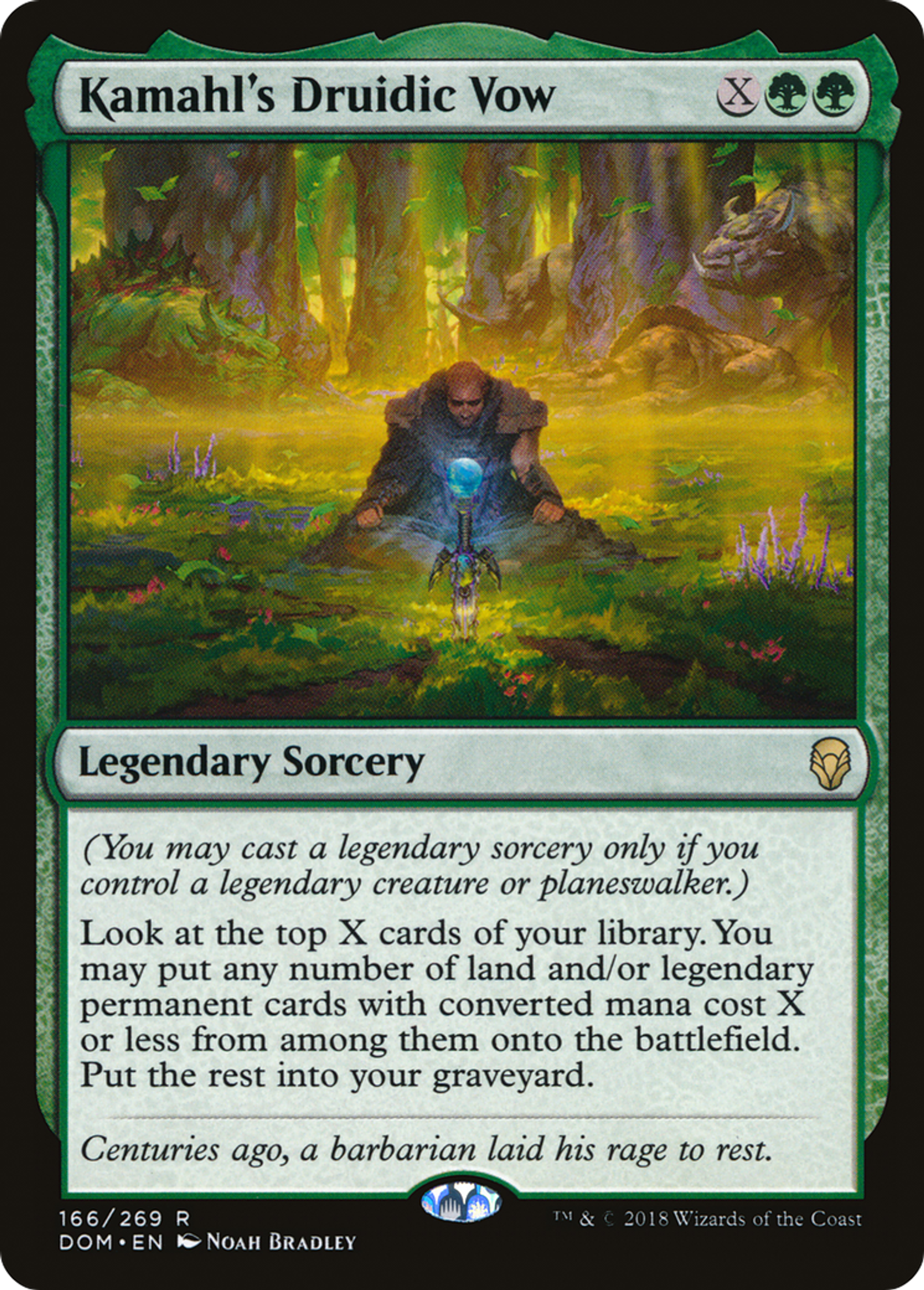 Vœu druidique de Kamahl — Dominaria — Magic: The Gathering