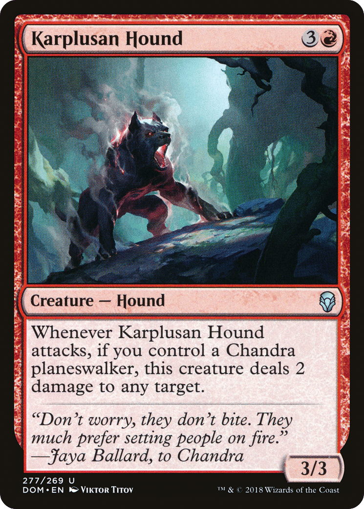 Karplusan Hound — Dominaria — Magic: The Gathering