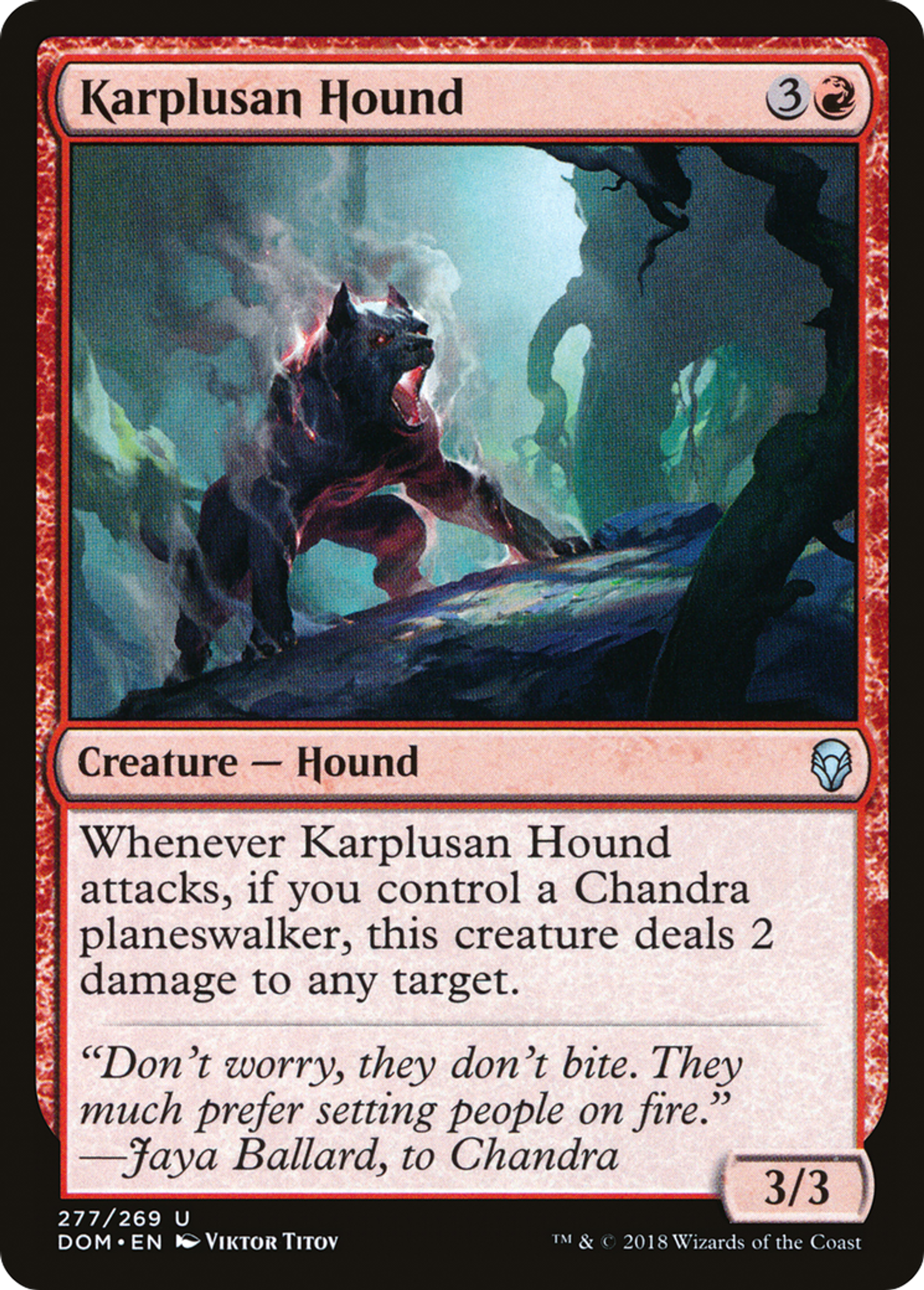 Karplusan Hound — Dominaria — Magic: The Gathering