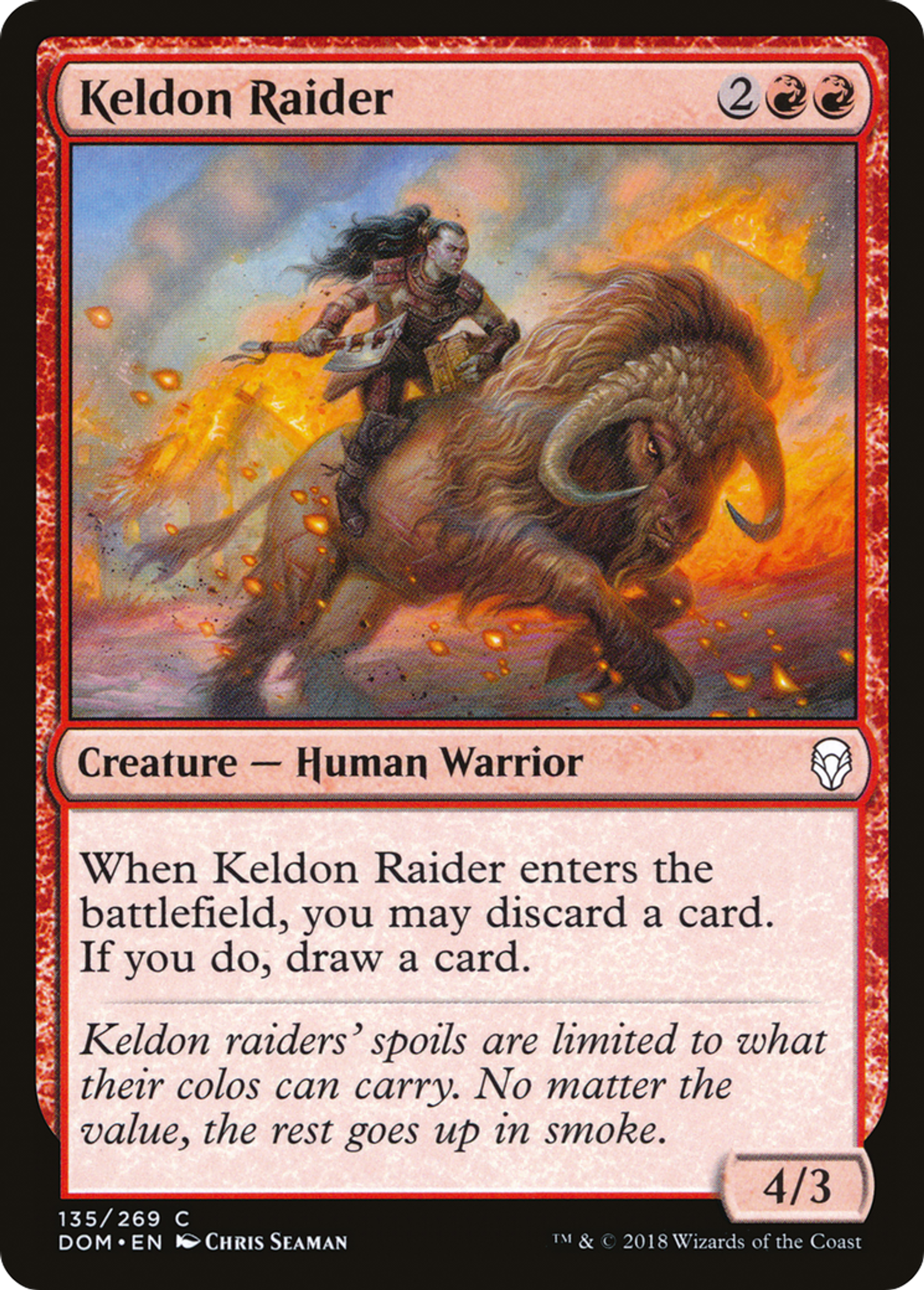 Keldon Raider — Dominaria — Magic: The Gathering