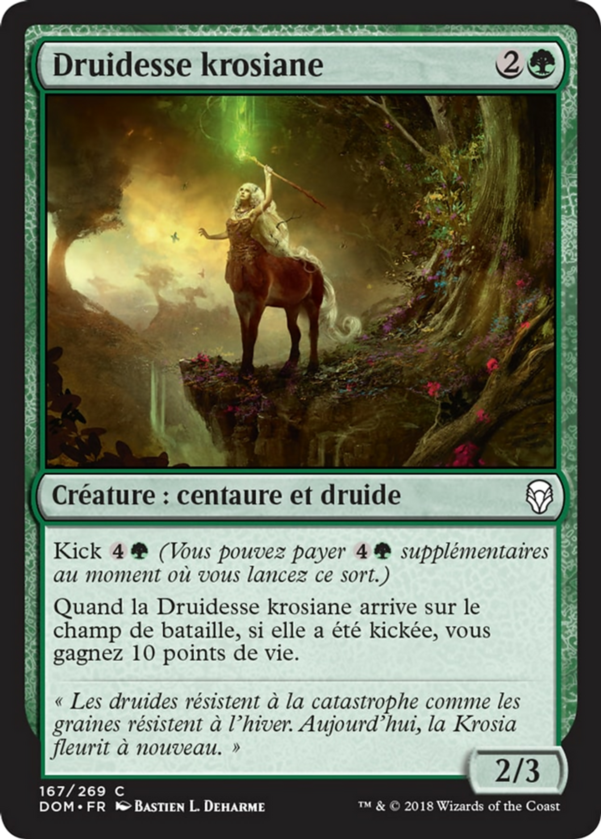 Druidesse krosiane — Dominaria — Magic: The Gathering