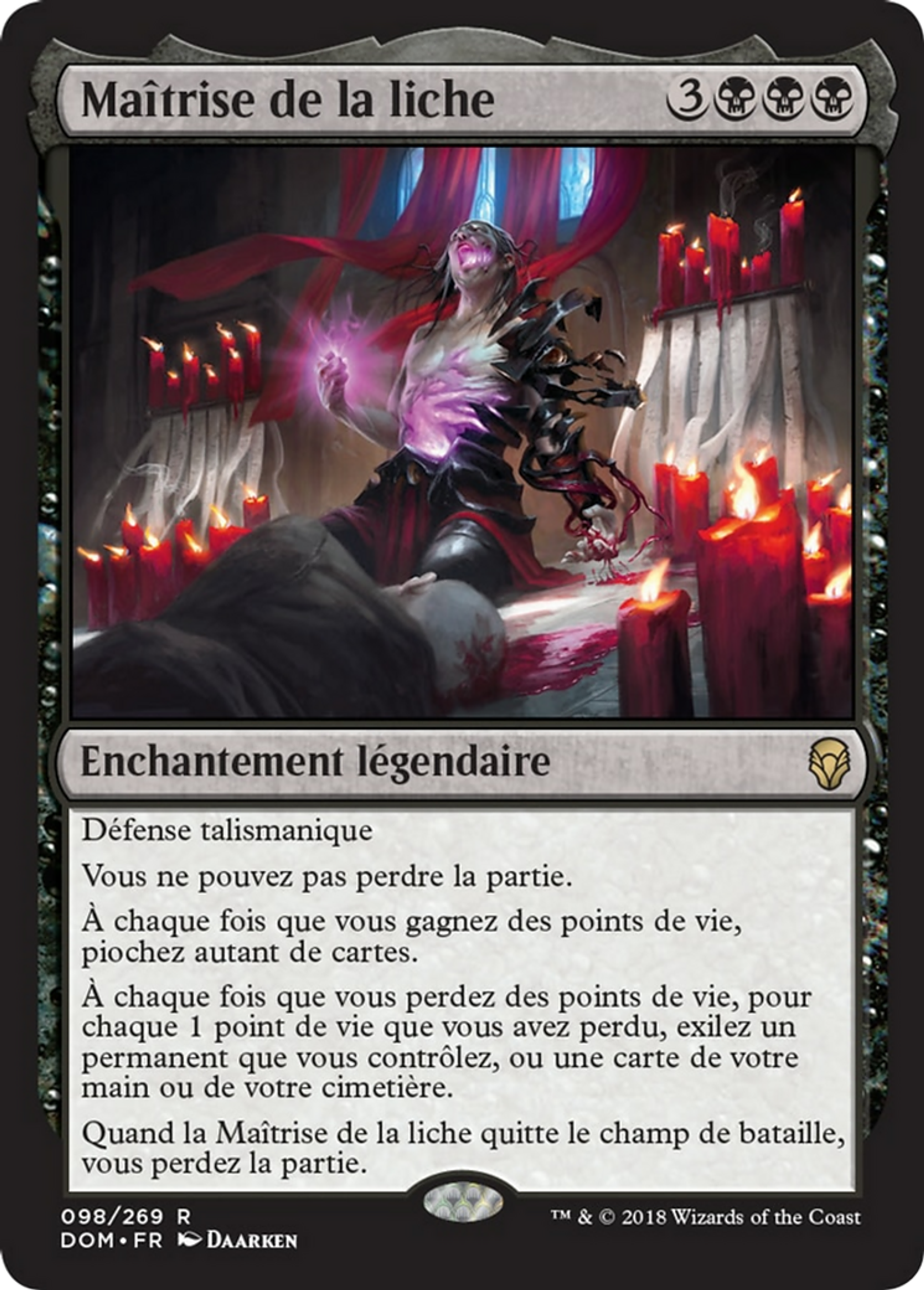Maîtrise de la liche — Dominaria — Magic: The Gathering