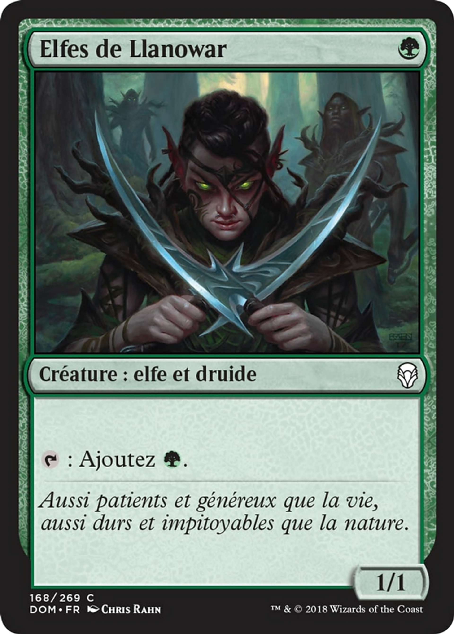 Elfes de Llanowar — Dominaria — Magic: The Gathering