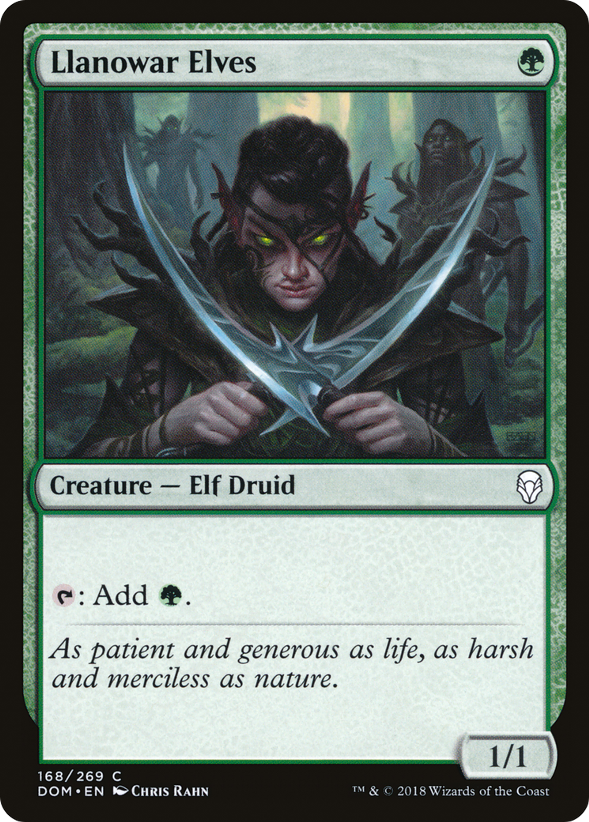 Llanowar Elves — Dominaria — Magic: The Gathering