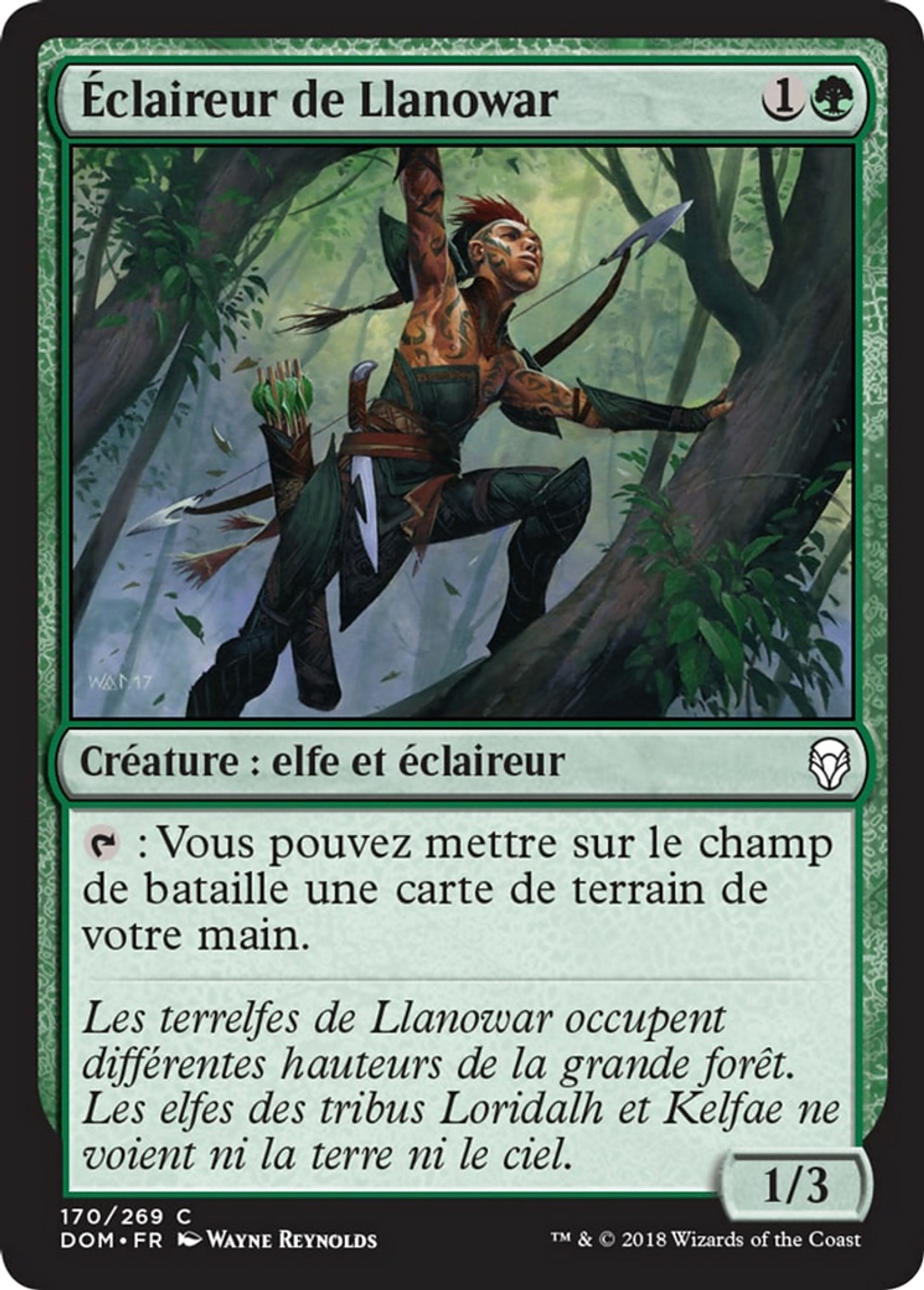 Éclaireur de Llanowar — Dominaria — Magic: The Gathering