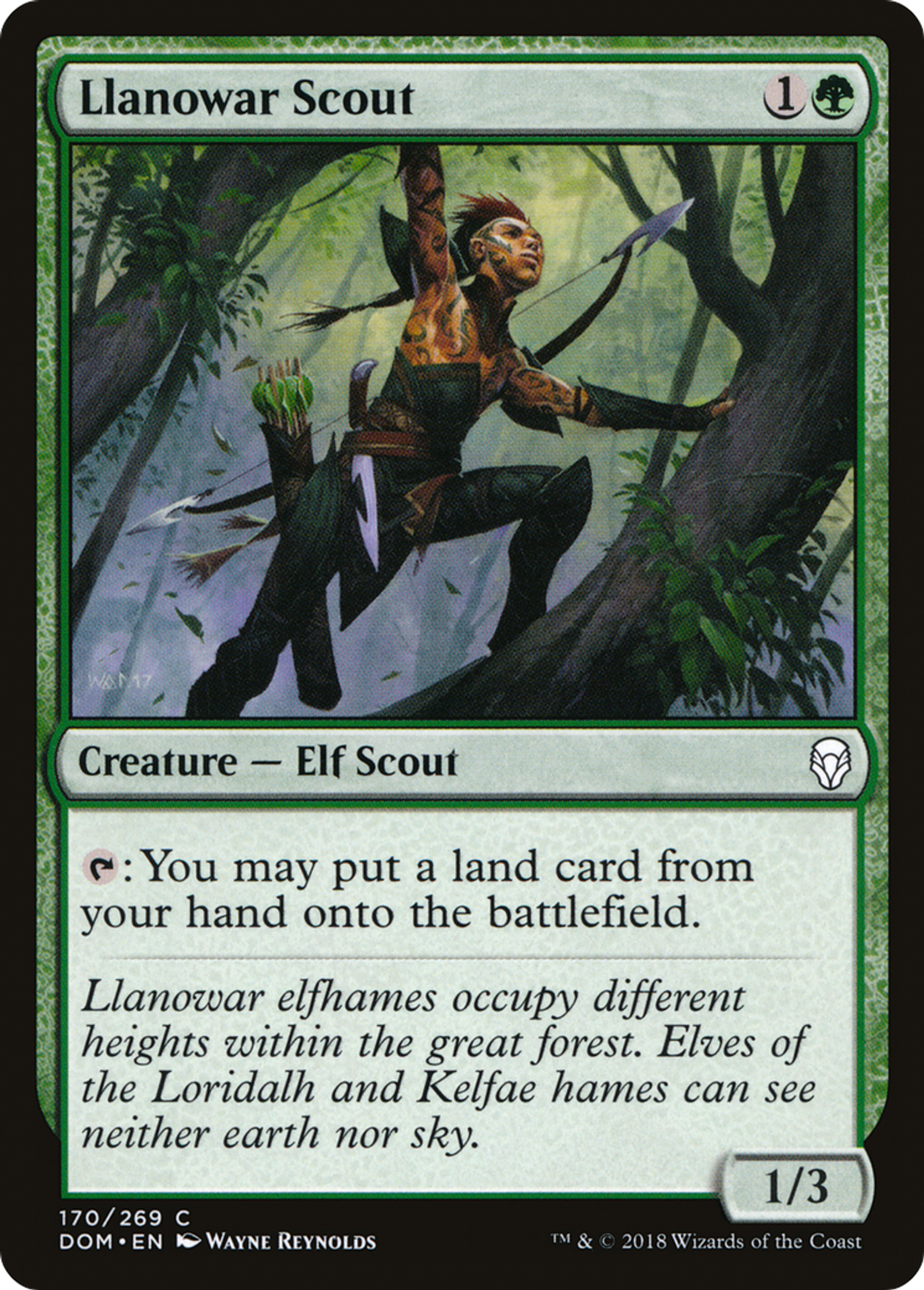 Éclaireur de Llanowar — Dominaria — Magic: The Gathering