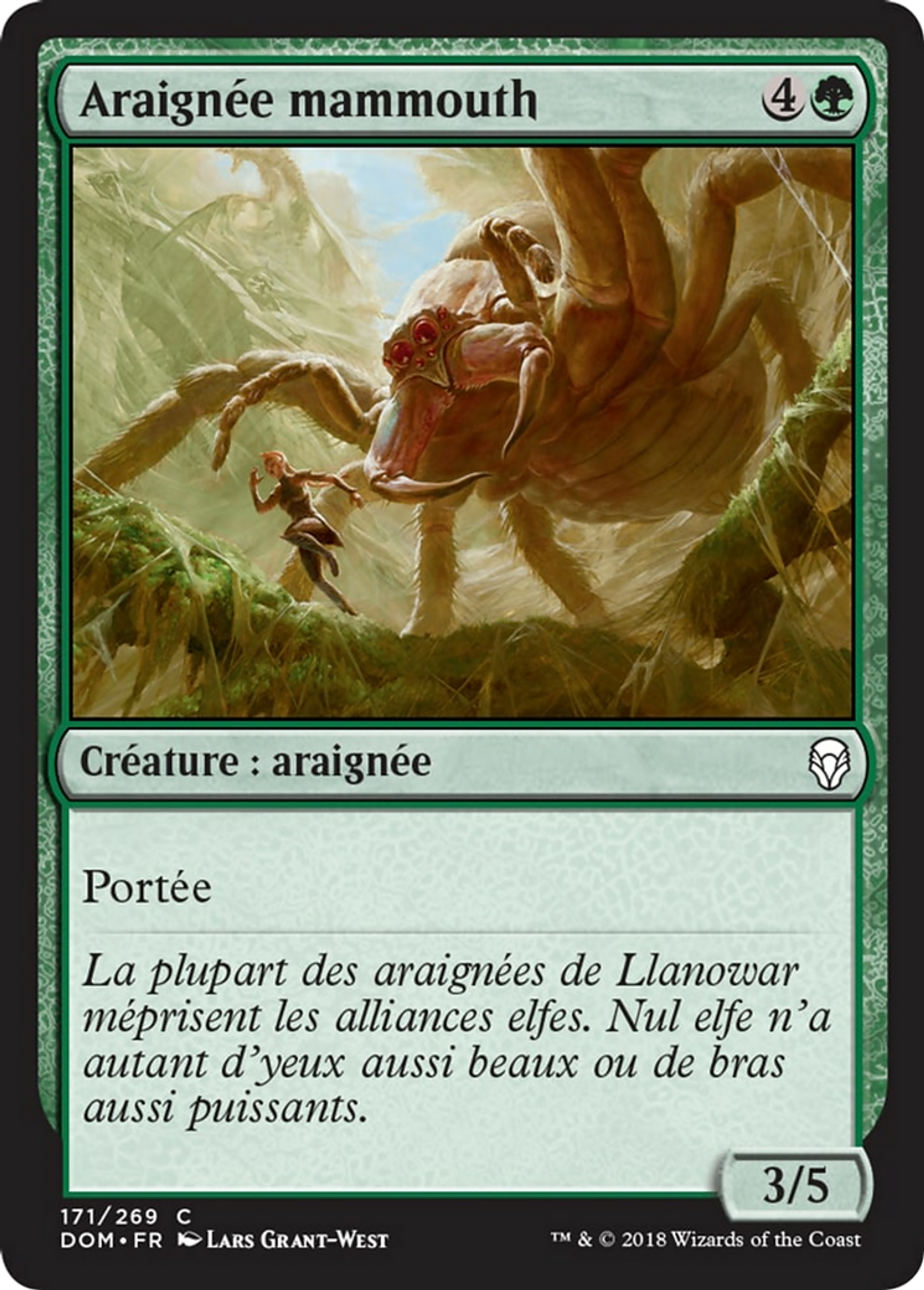 Araignée mammouth — Dominaria — Magic: The Gathering