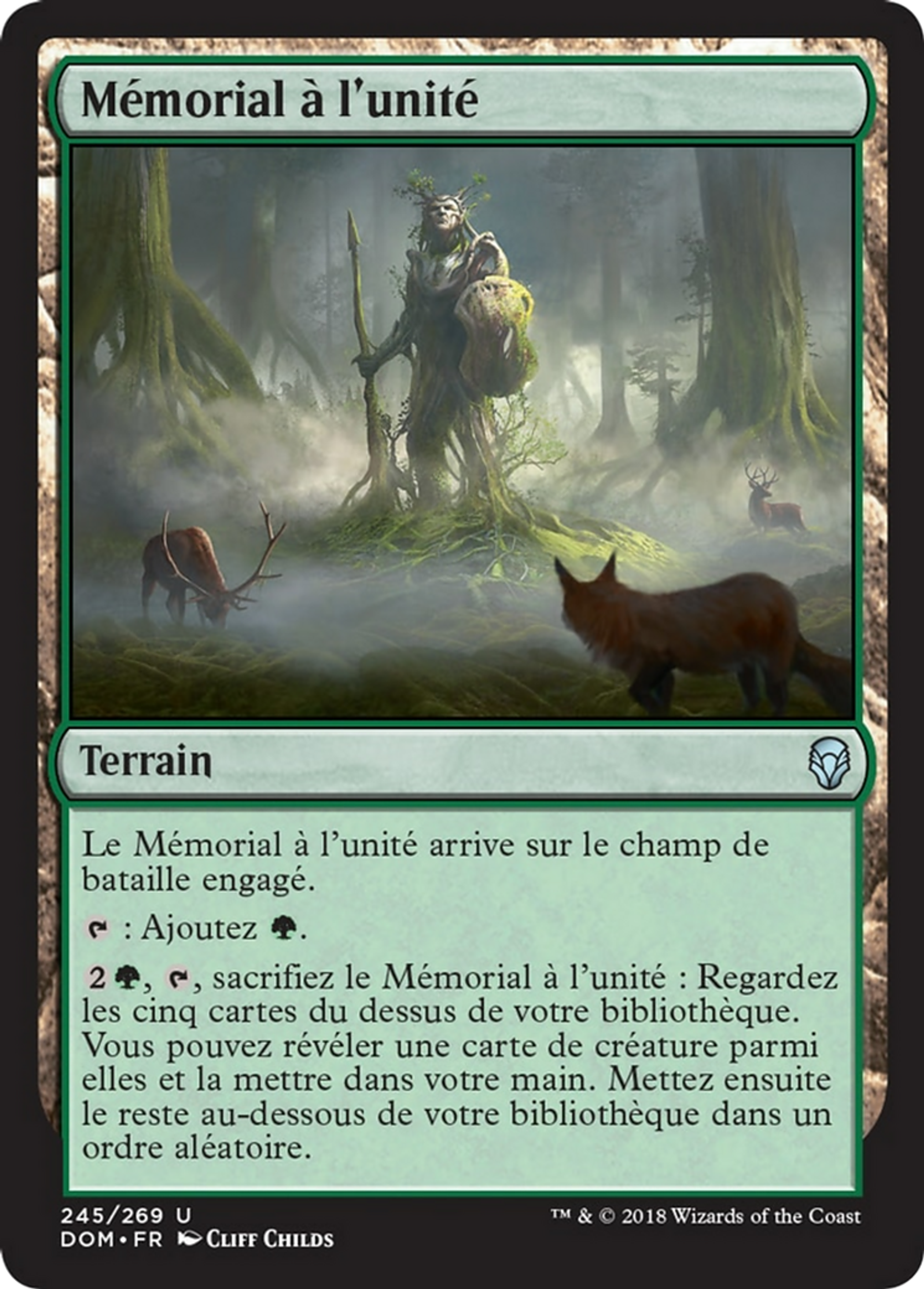 Mémorial à l'unité — Dominaria — Magic: The Gathering