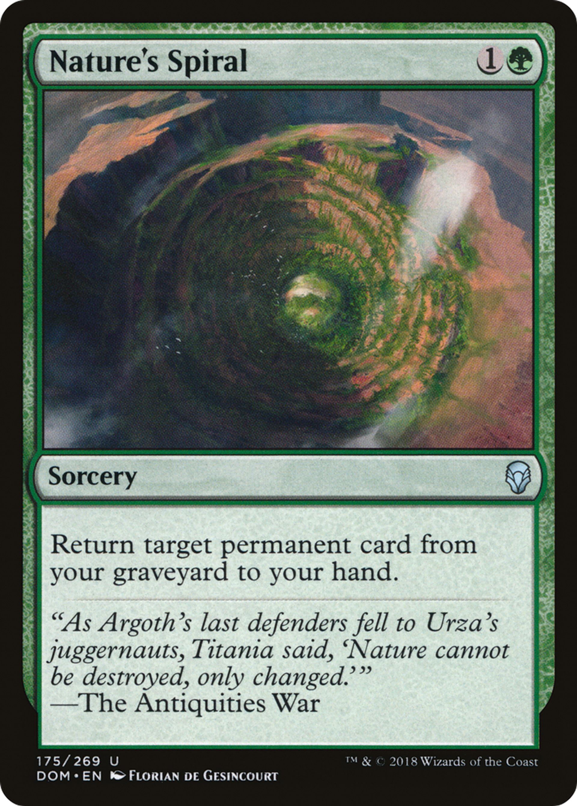Nature's Spiral — Dominaria — Magic: The Gathering