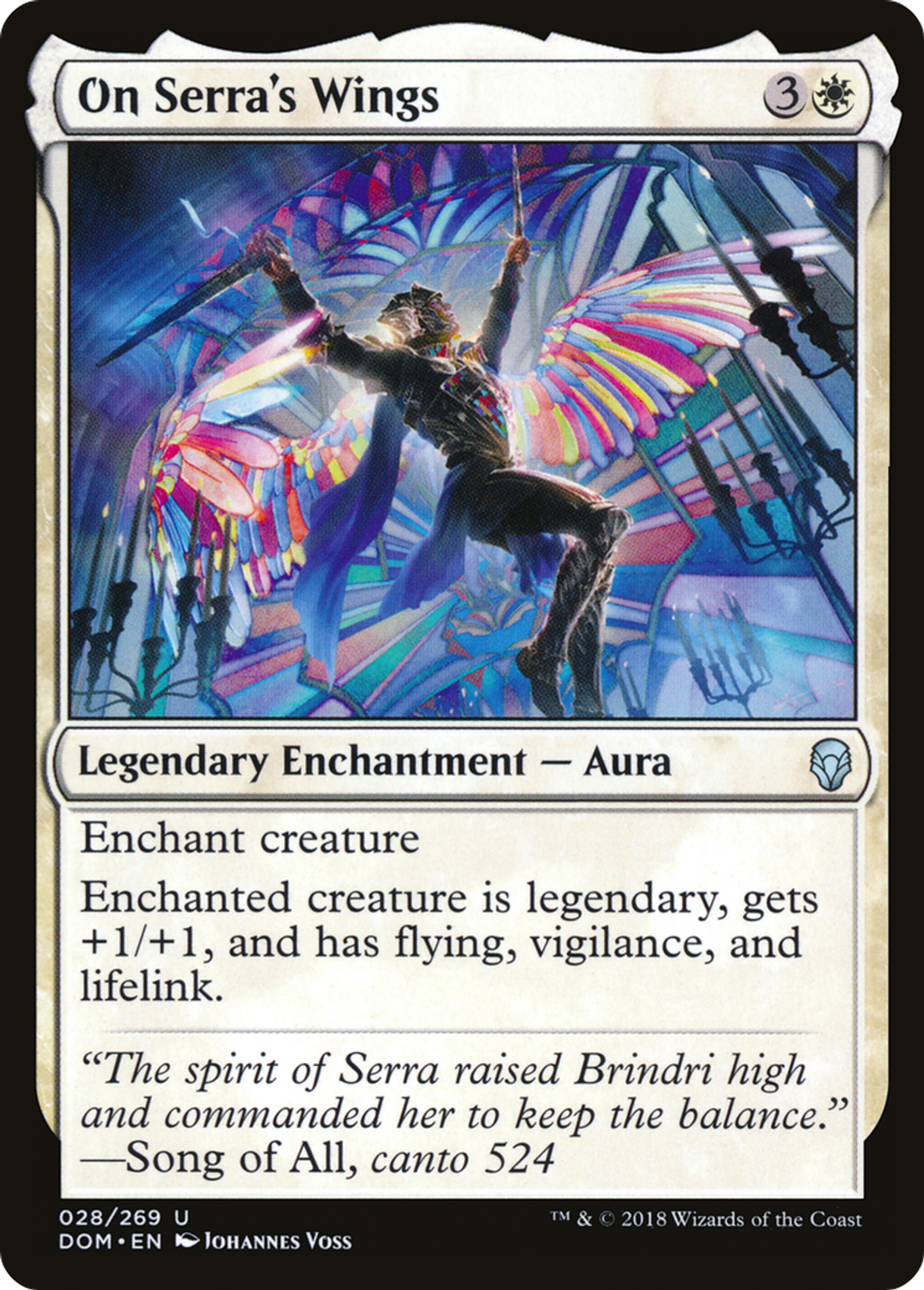 On Serra's Wings — Dominaria — Magic: The Gathering