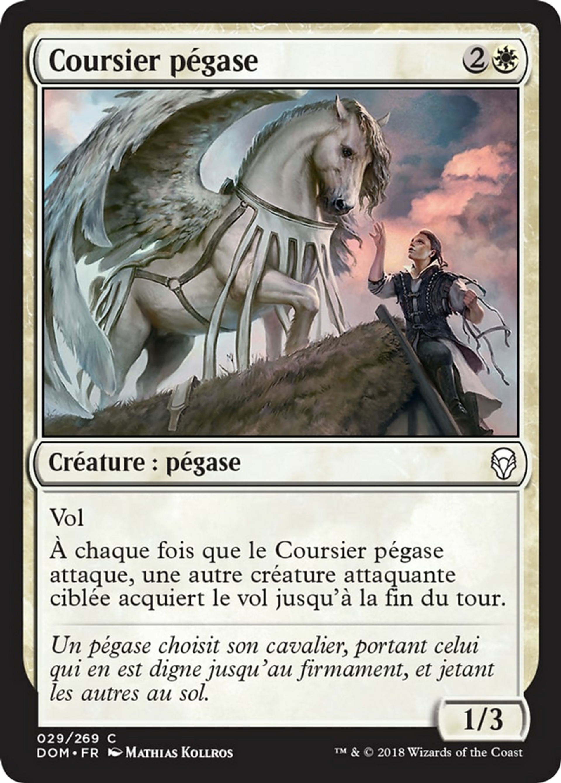 Coursier pégase — Dominaria — Magic: The Gathering
