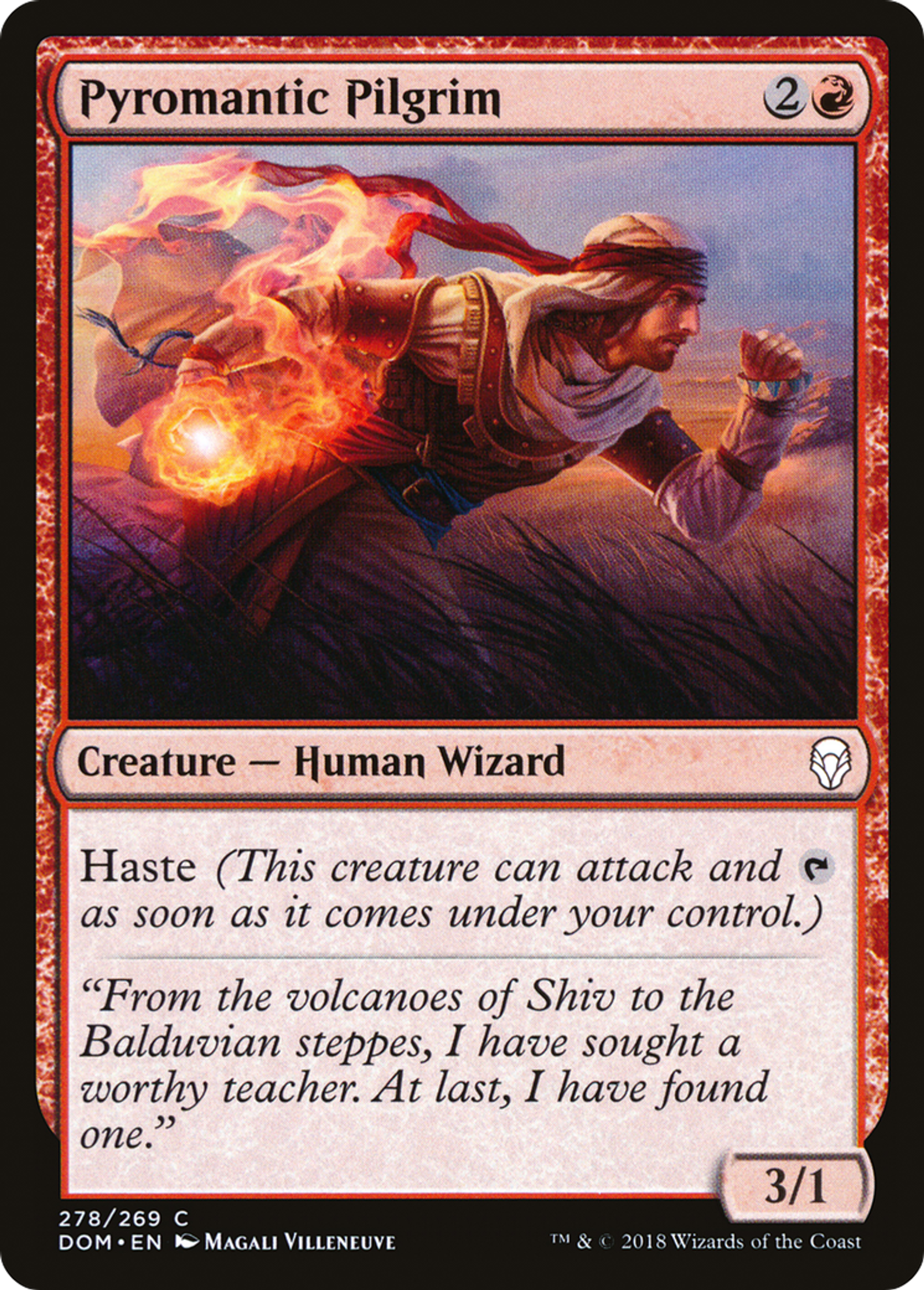 Pyromantic Pilgrim — Dominaria — Magic: The Gathering
