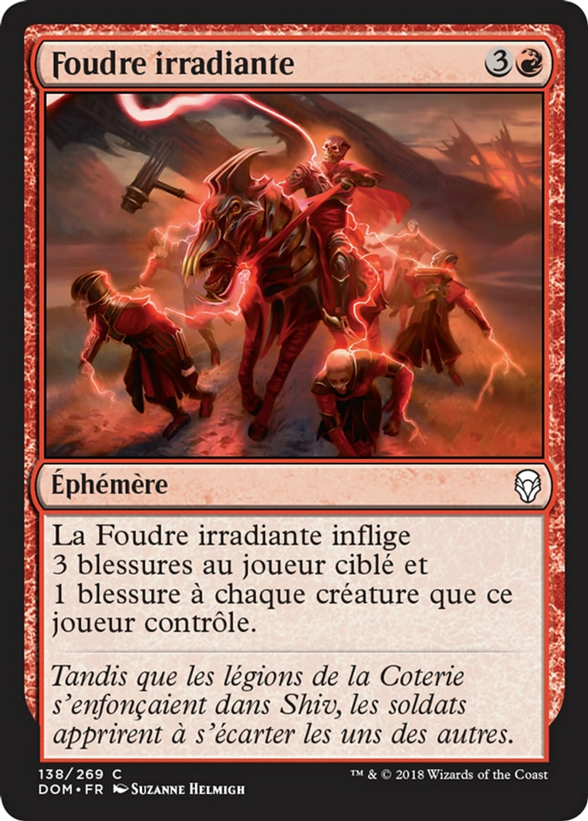 Foudre irradiante — Dominaria — Magic: The Gathering