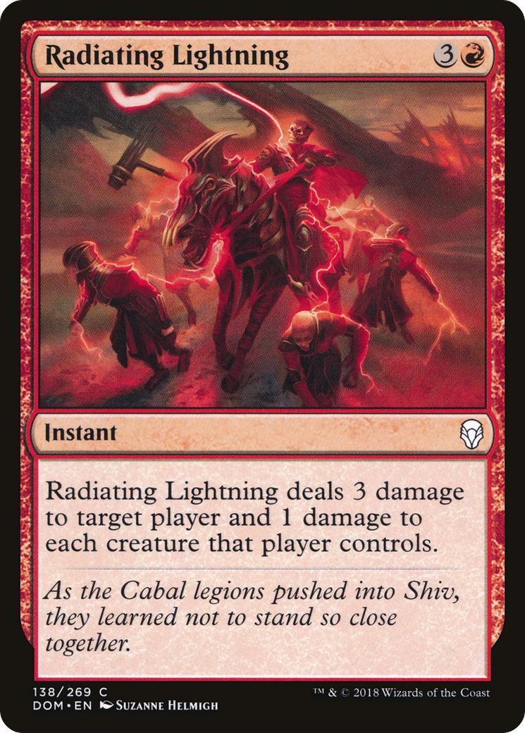 Radiating Lightning — Dominaria — Magic: The Gathering