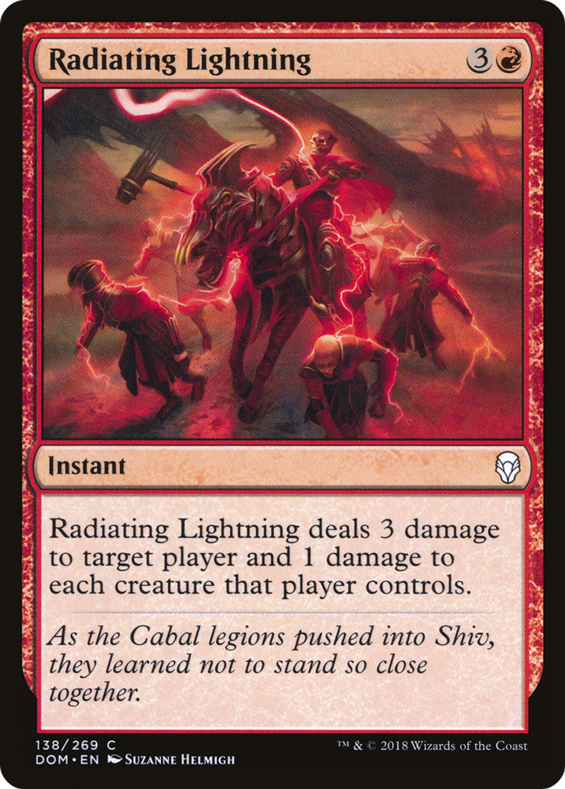 Radiating Lightning — Dominaria — Magic: The Gathering