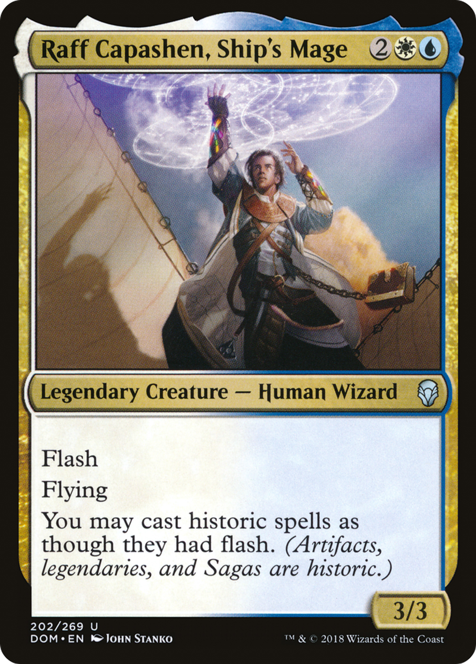 Raff Capashen, Ship's Mage — Dominaria — Magic: The Gathering