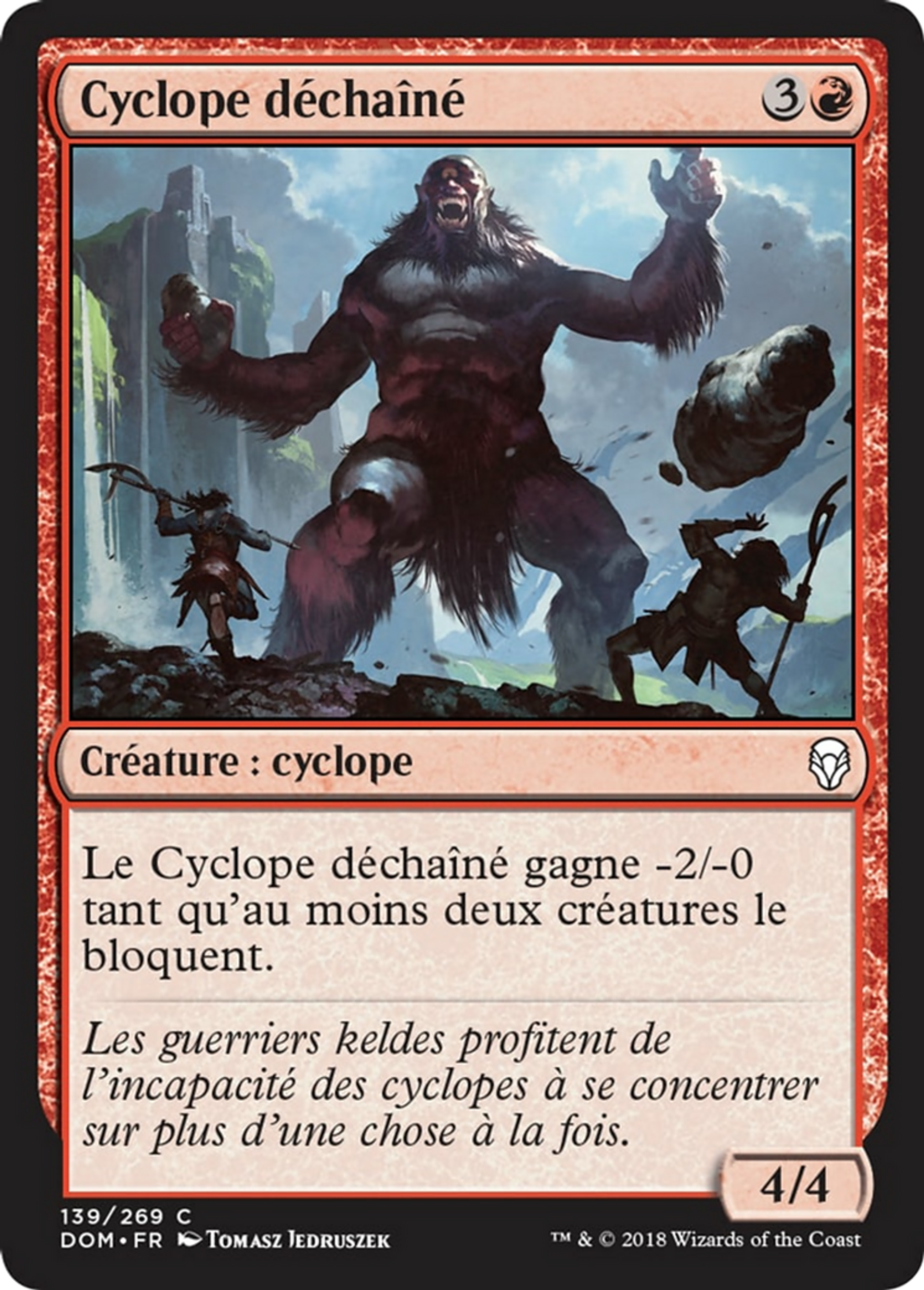 Cyclope déchaîné — Dominaria — Magic: The Gathering