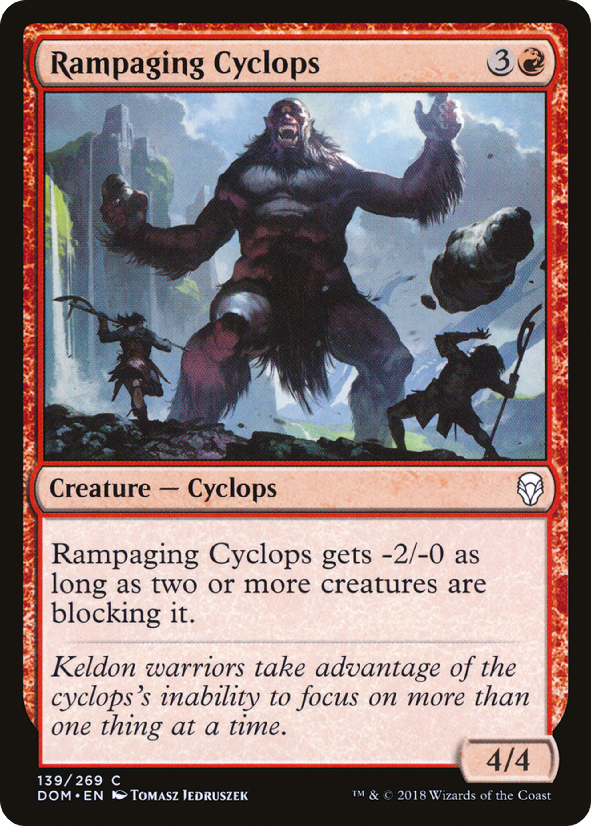 Rampaging Cyclops — Dominaria — Magic: The Gathering