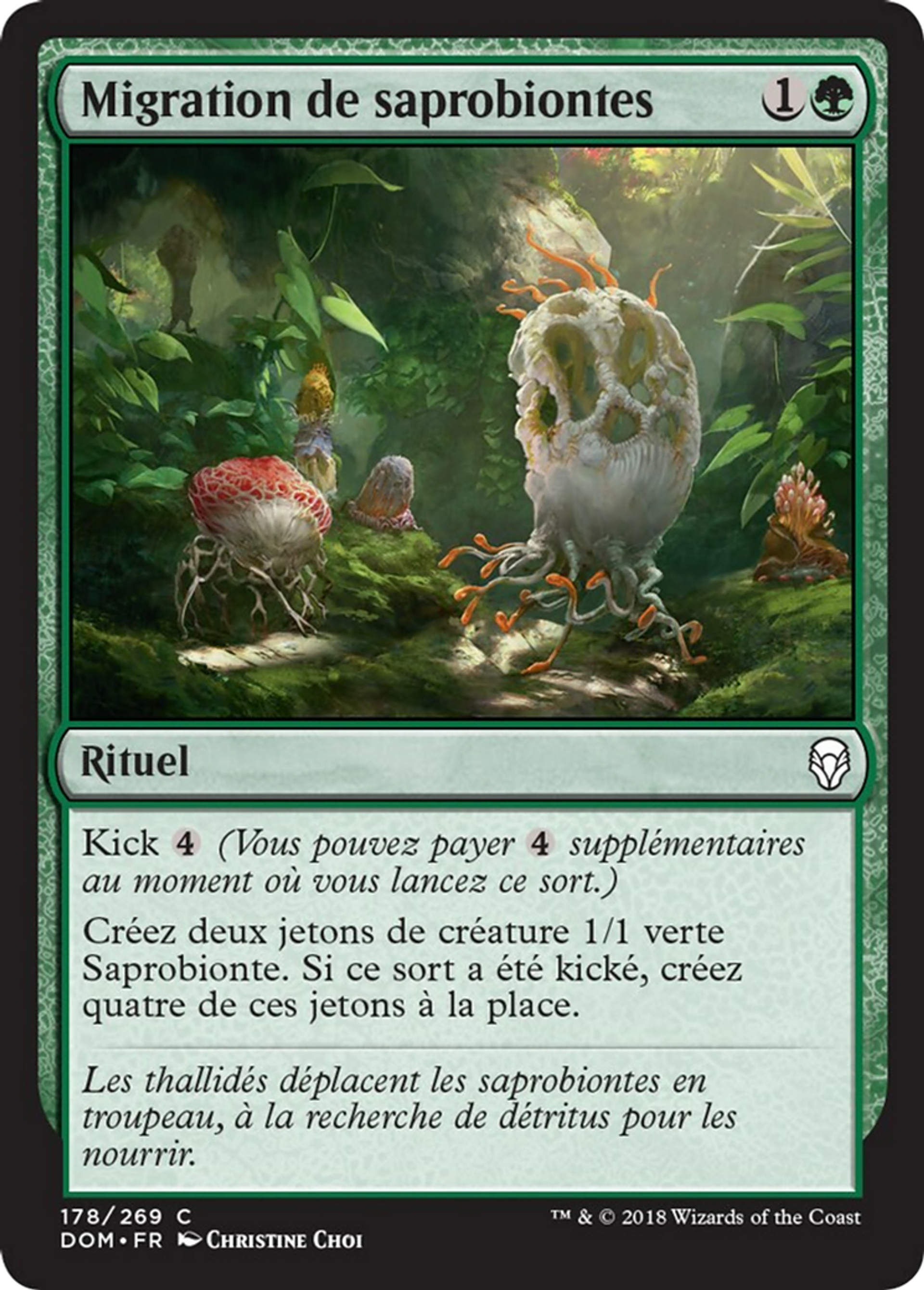 Migration de saprobiontes — Dominaria — Magic: The Gathering