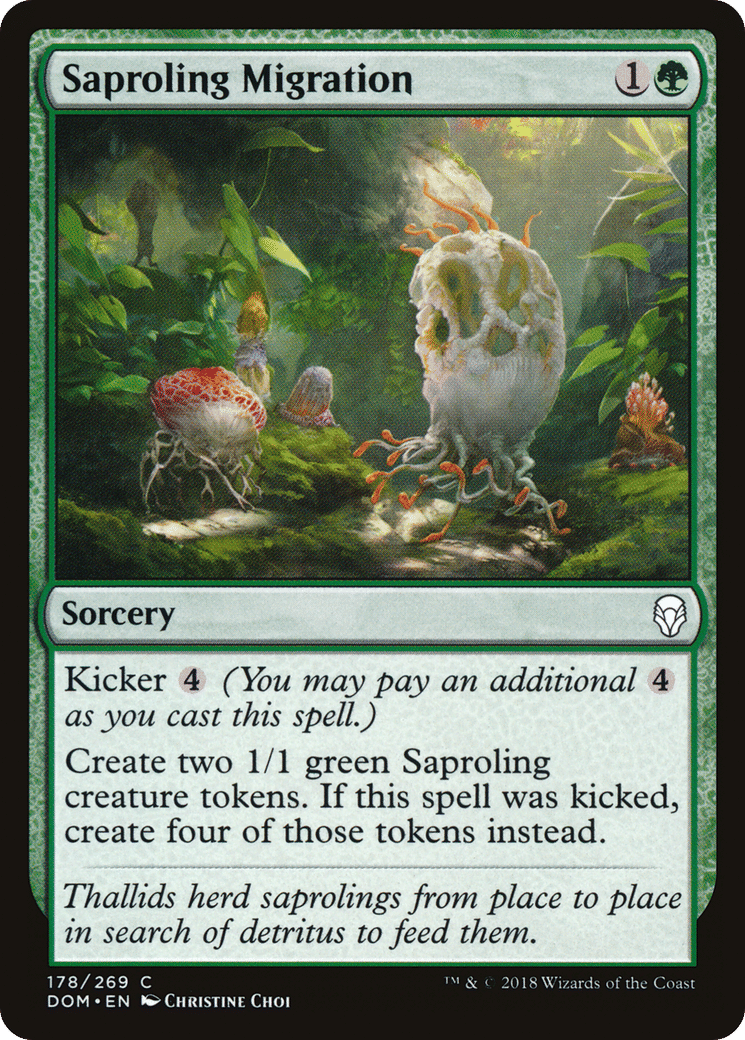 Saproling Migration — Dominaria — Magic: The Gathering