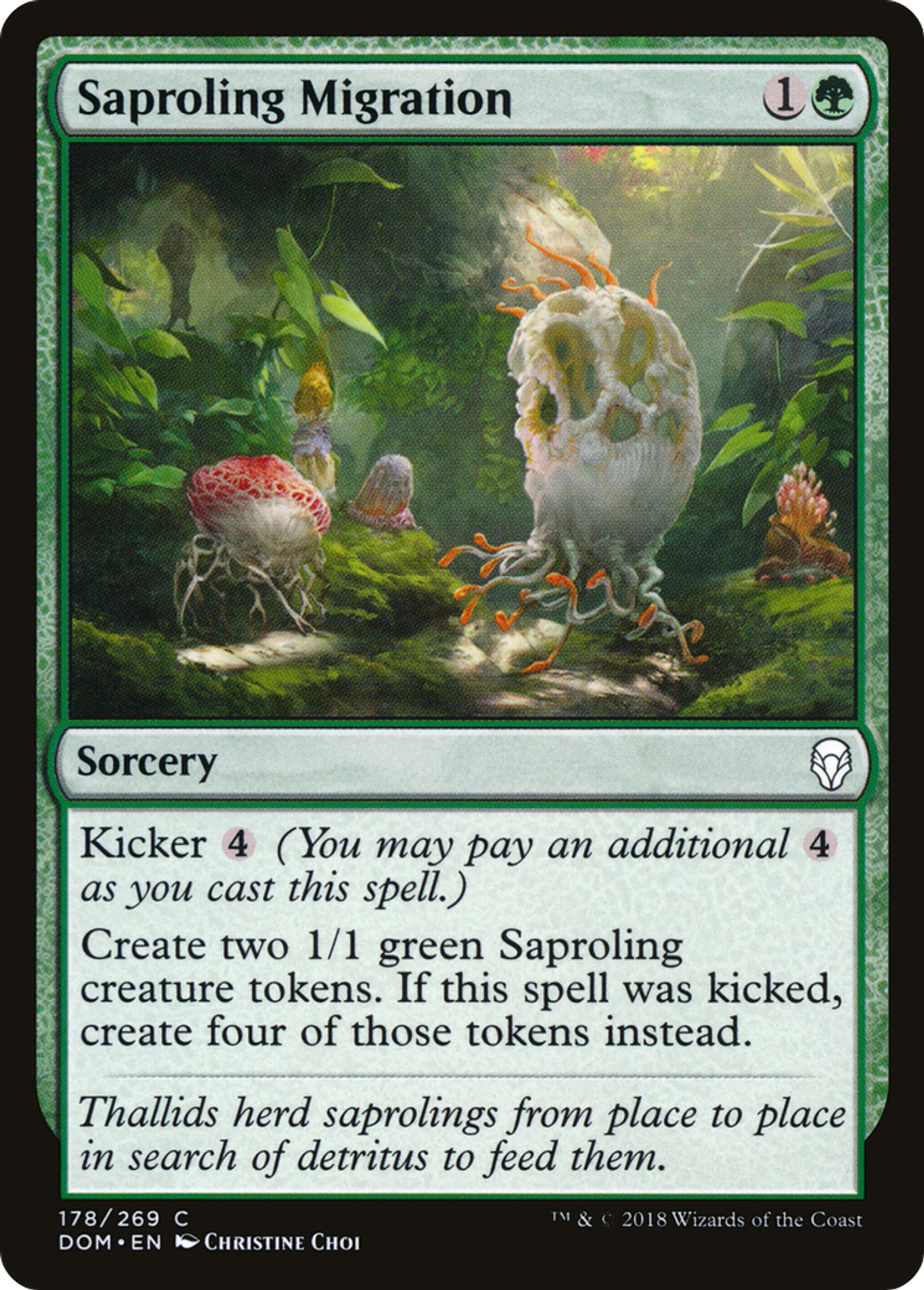 Saproling Migration — Dominaria — Magic: The Gathering