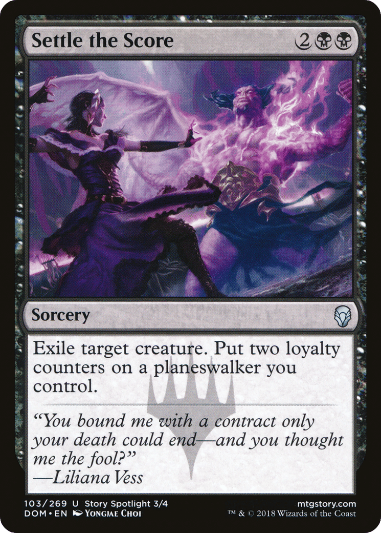 Settle the Score — Dominaria — Magic: The Gathering