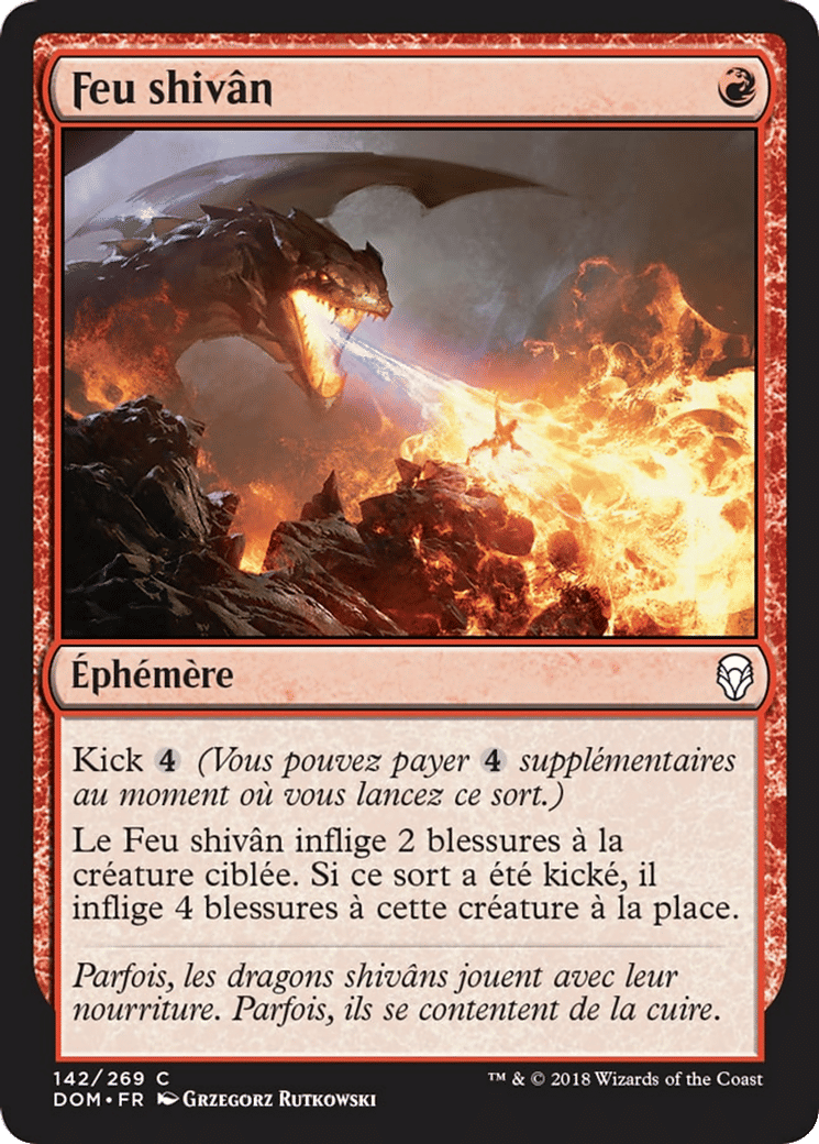 Feu shivân — Dominaria — Magic: The Gathering