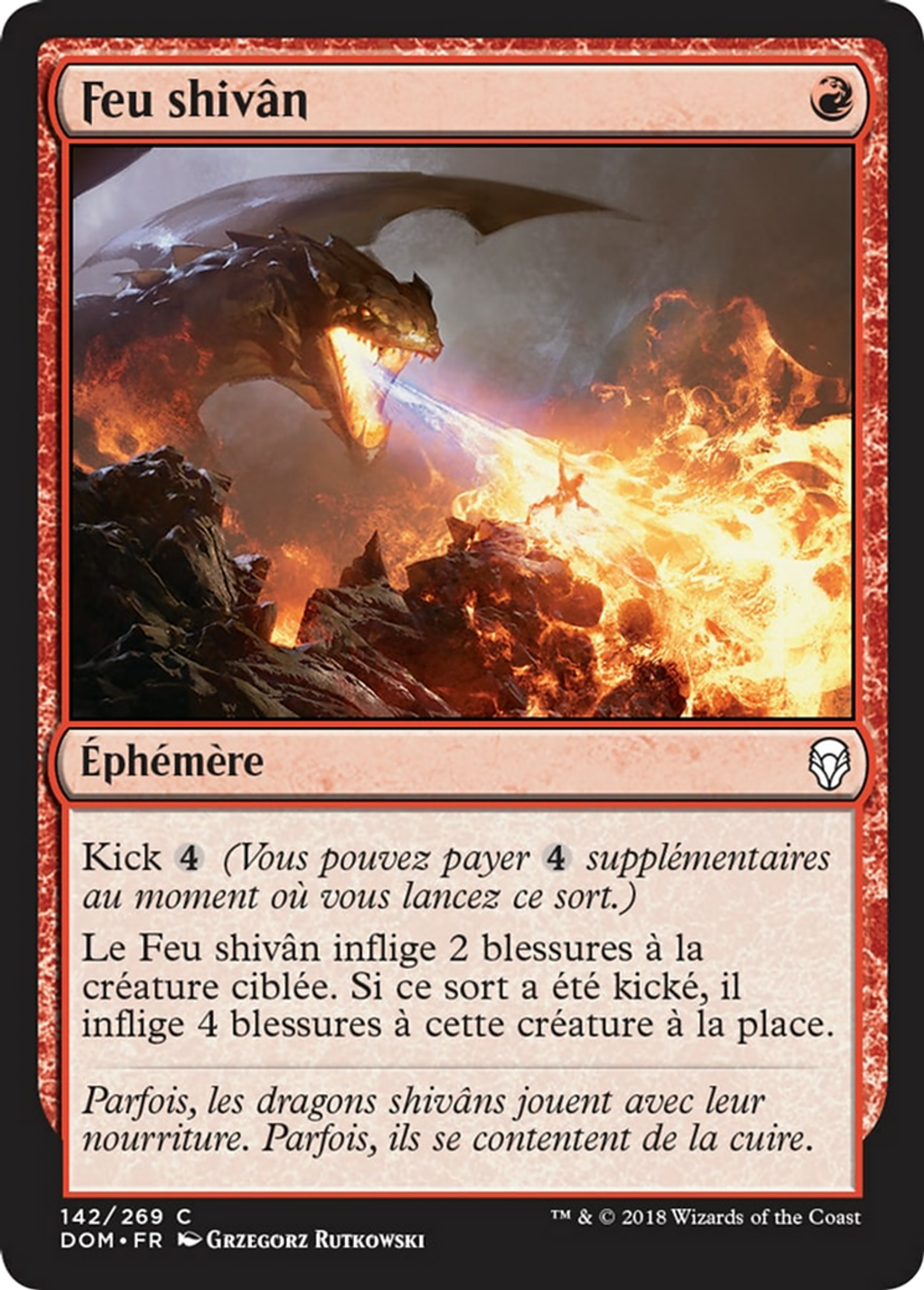 Feu shivân — Dominaria — Magic: The Gathering