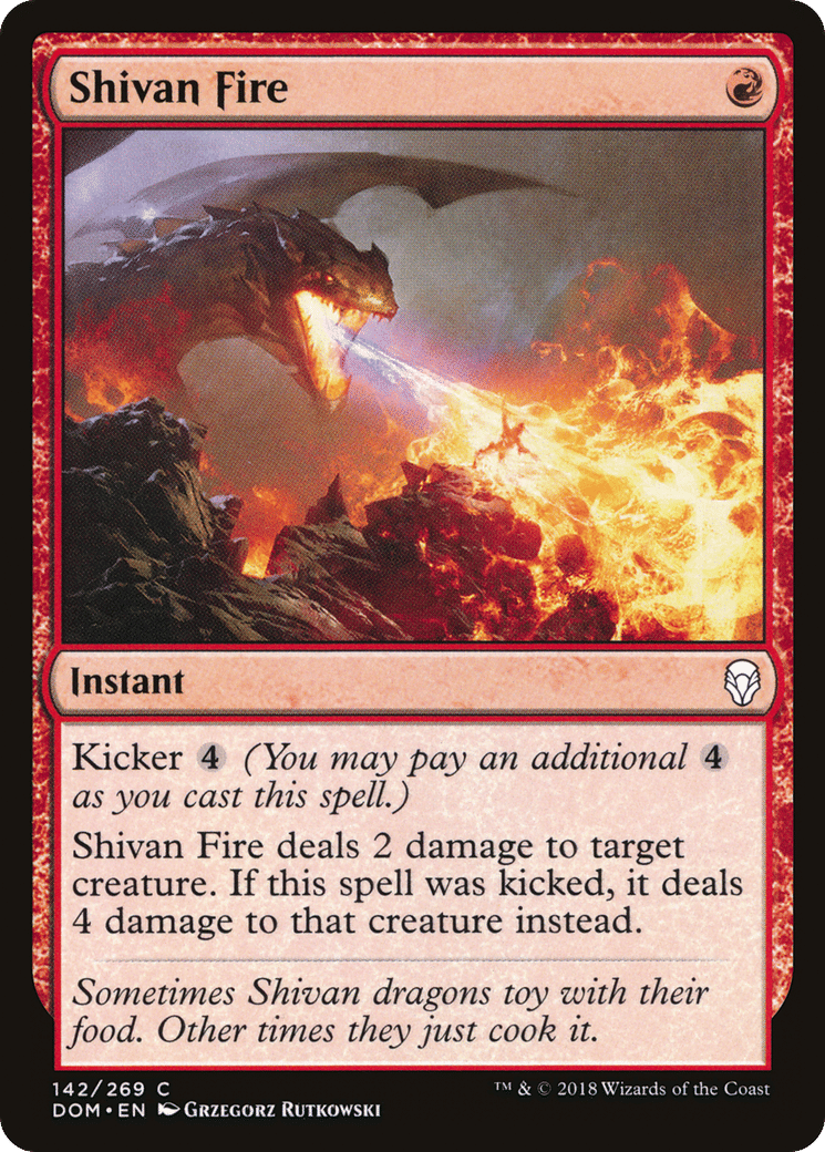 Feu shivân — Dominaria — Magic: The Gathering
