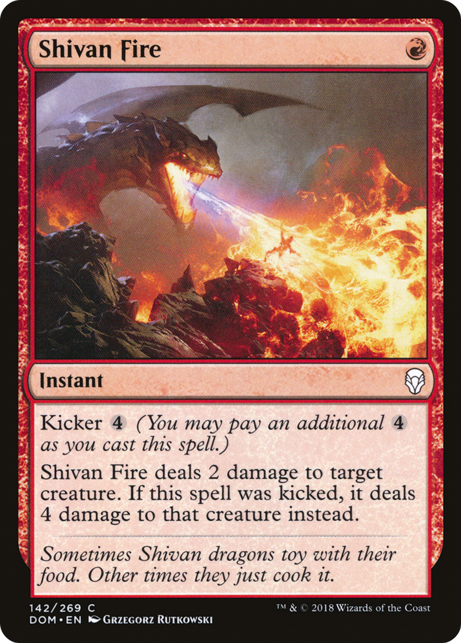 Shivan Fire — Dominaria — Magic: The Gathering