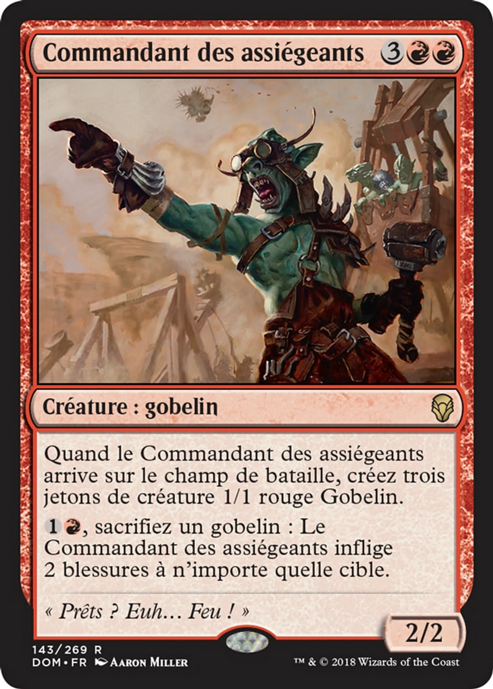 Commandant des assiégeants — Dominaria — Magic: The Gathering