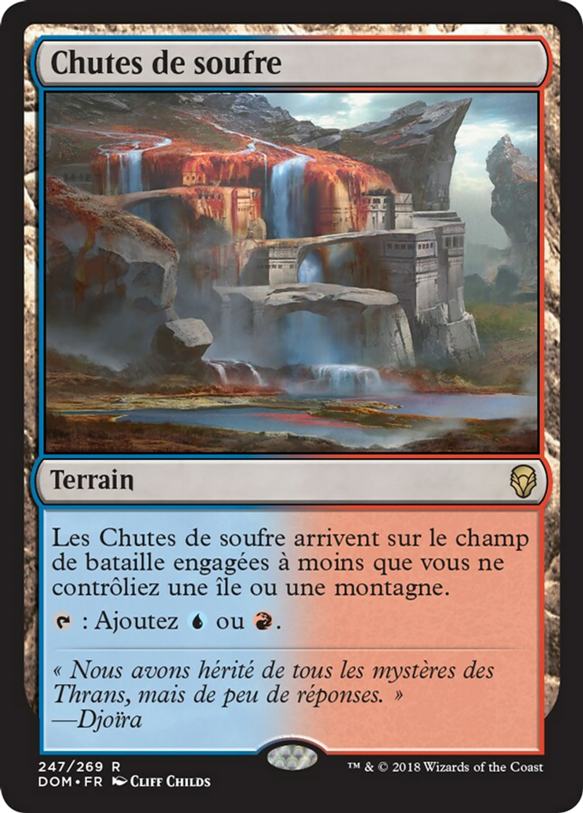 Chutes de soufre — Dominaria — Magic: The Gathering