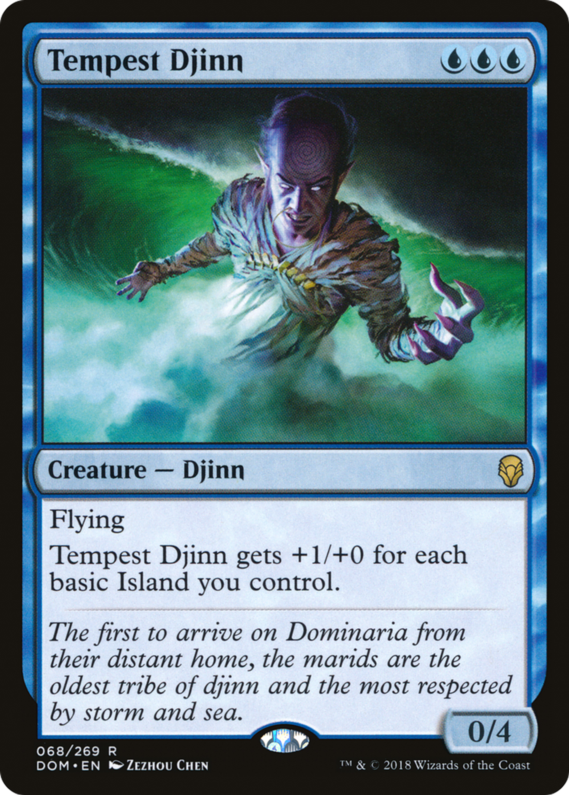 Tempest Djinn — Dominaria — Magic: The Gathering