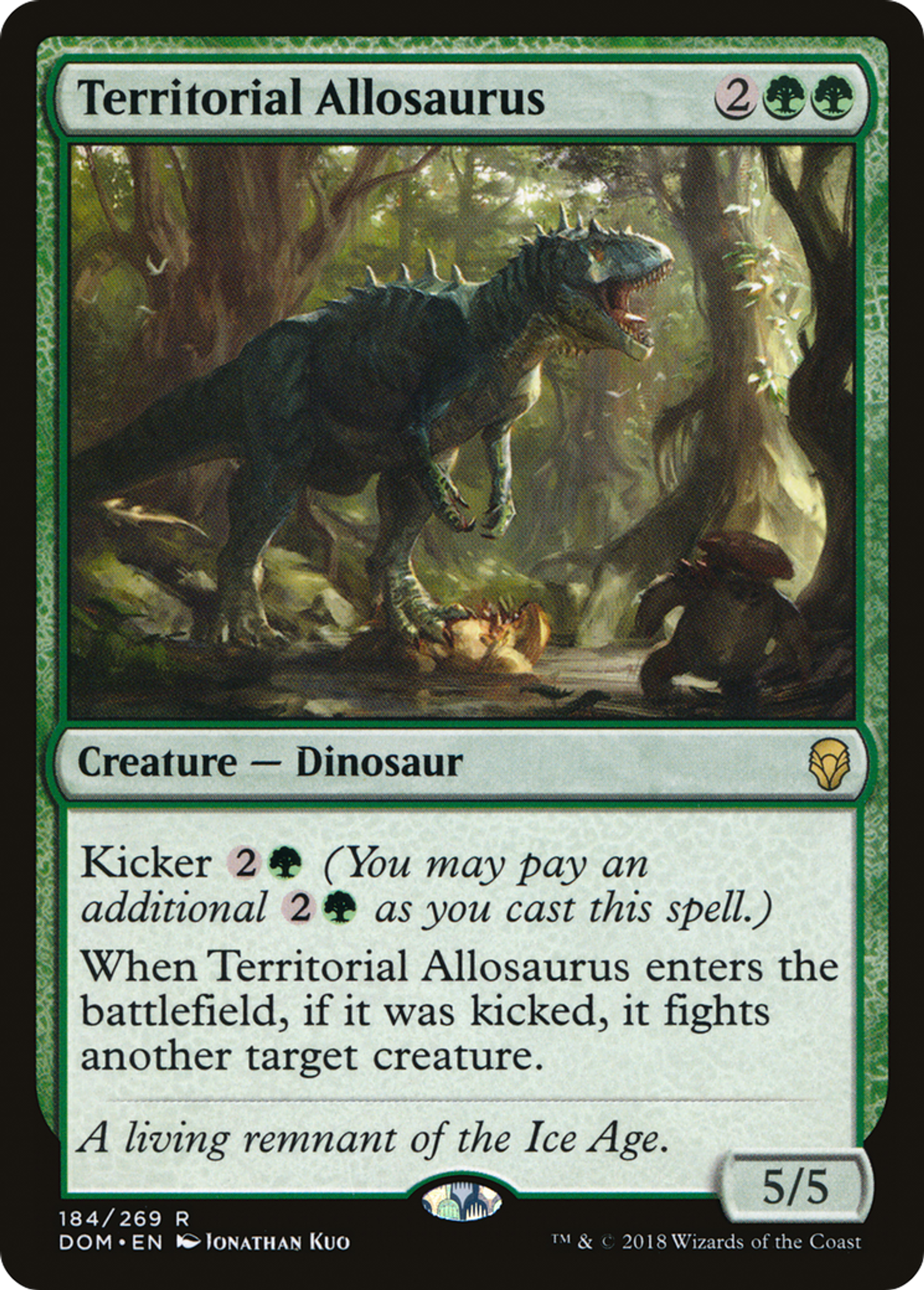 Territorial Allosaurus — Dominaria — Magic: The Gathering