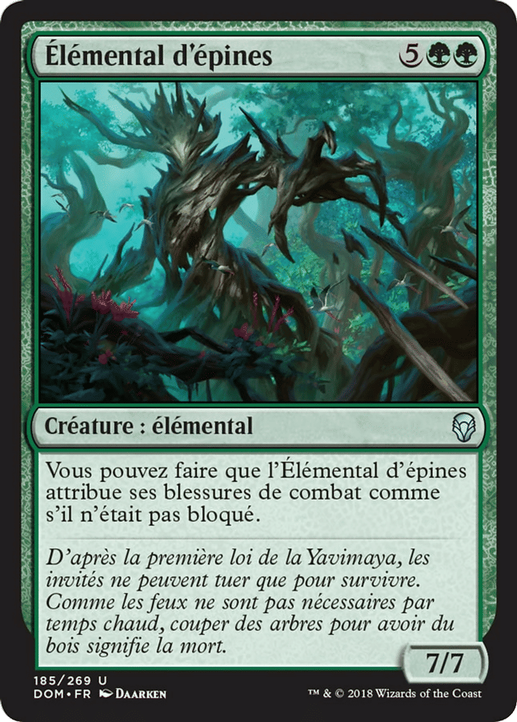 Élémental d'épines — Dominaria — Magic: The Gathering