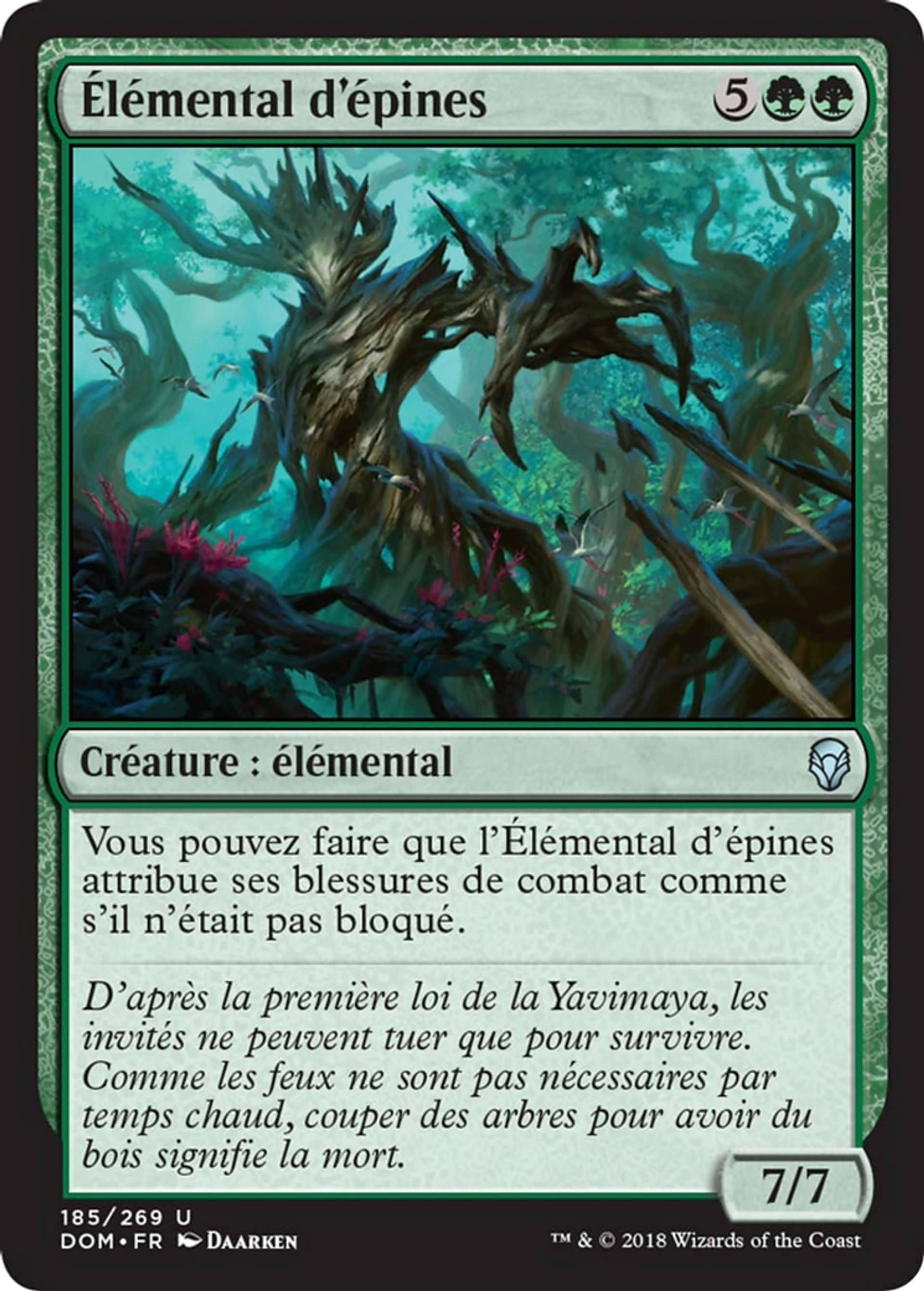 Élémental d'épines — Dominaria — Magic: The Gathering