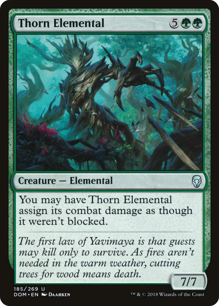 Thorn Elemental — Dominaria — Magic: The Gathering