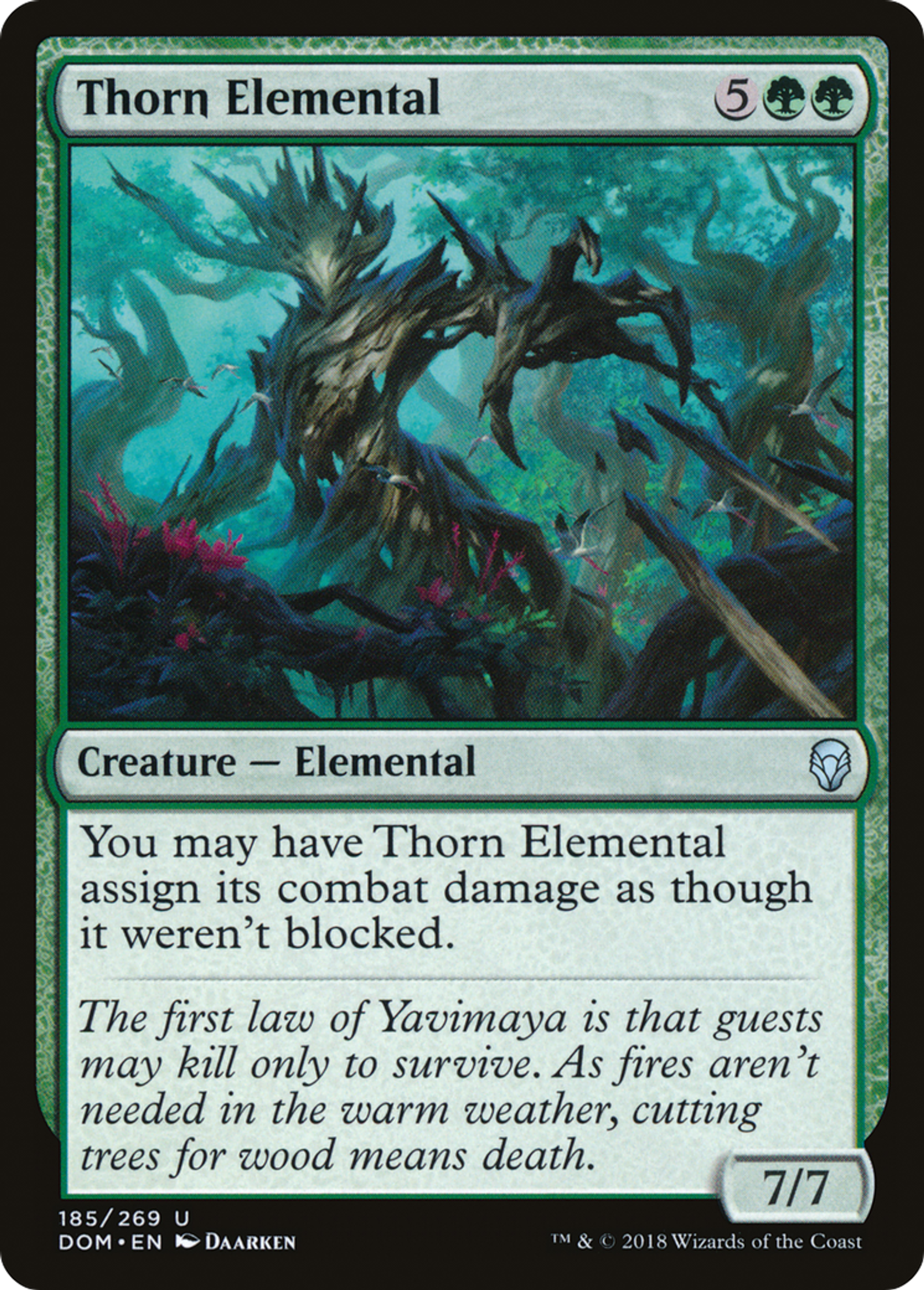 Thorn Elemental — Dominaria — Magic: The Gathering