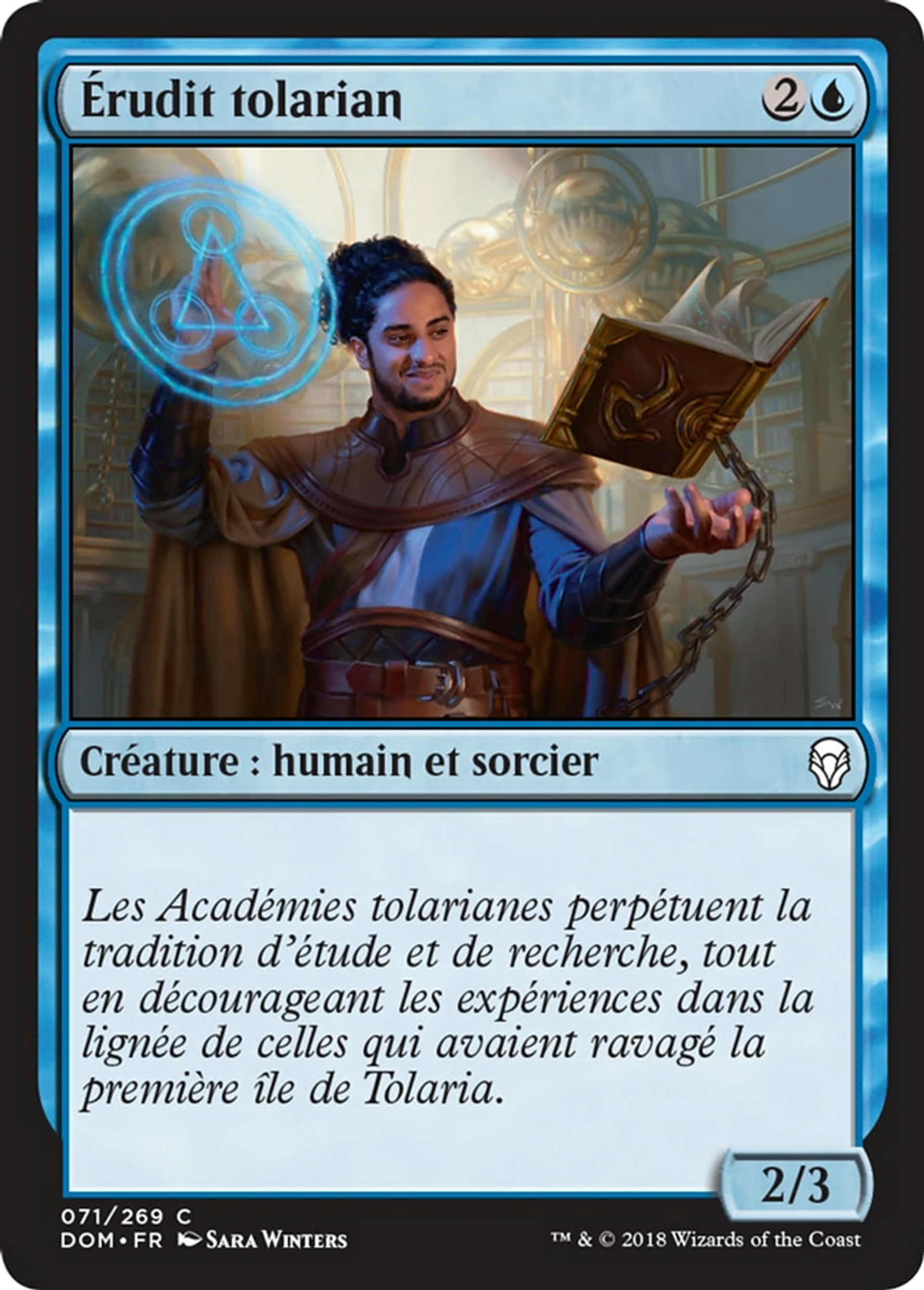 Érudit tolarian — Dominaria — Magic: The Gathering