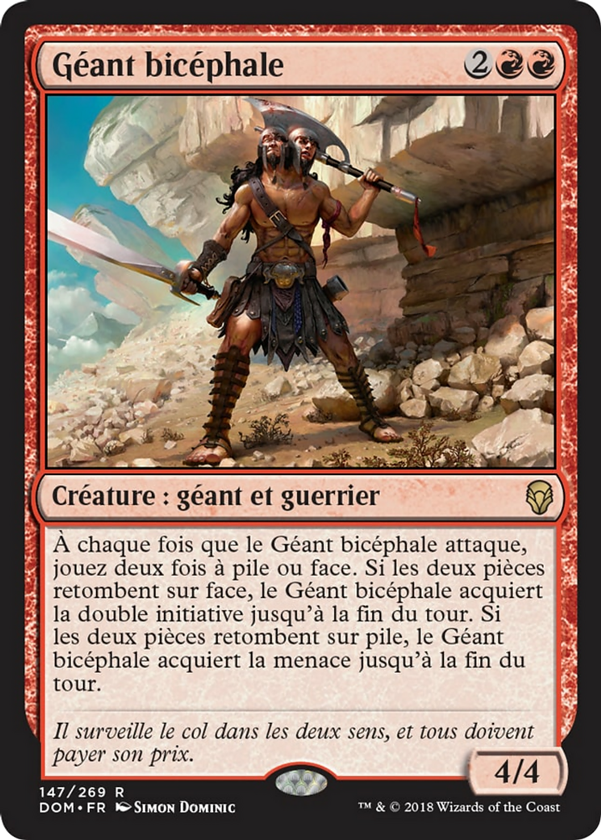 Géant bicéphale — Dominaria — Magic: The Gathering