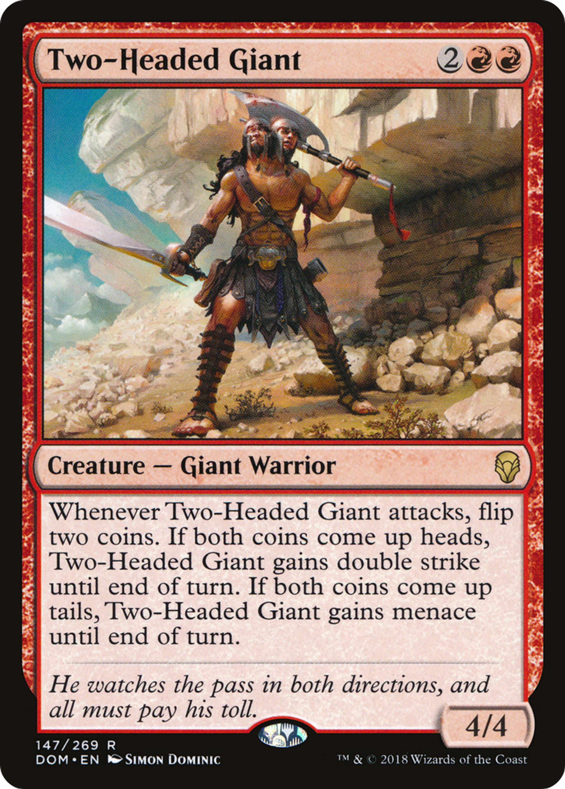 Géant bicéphale — Dominaria — Magic: The Gathering