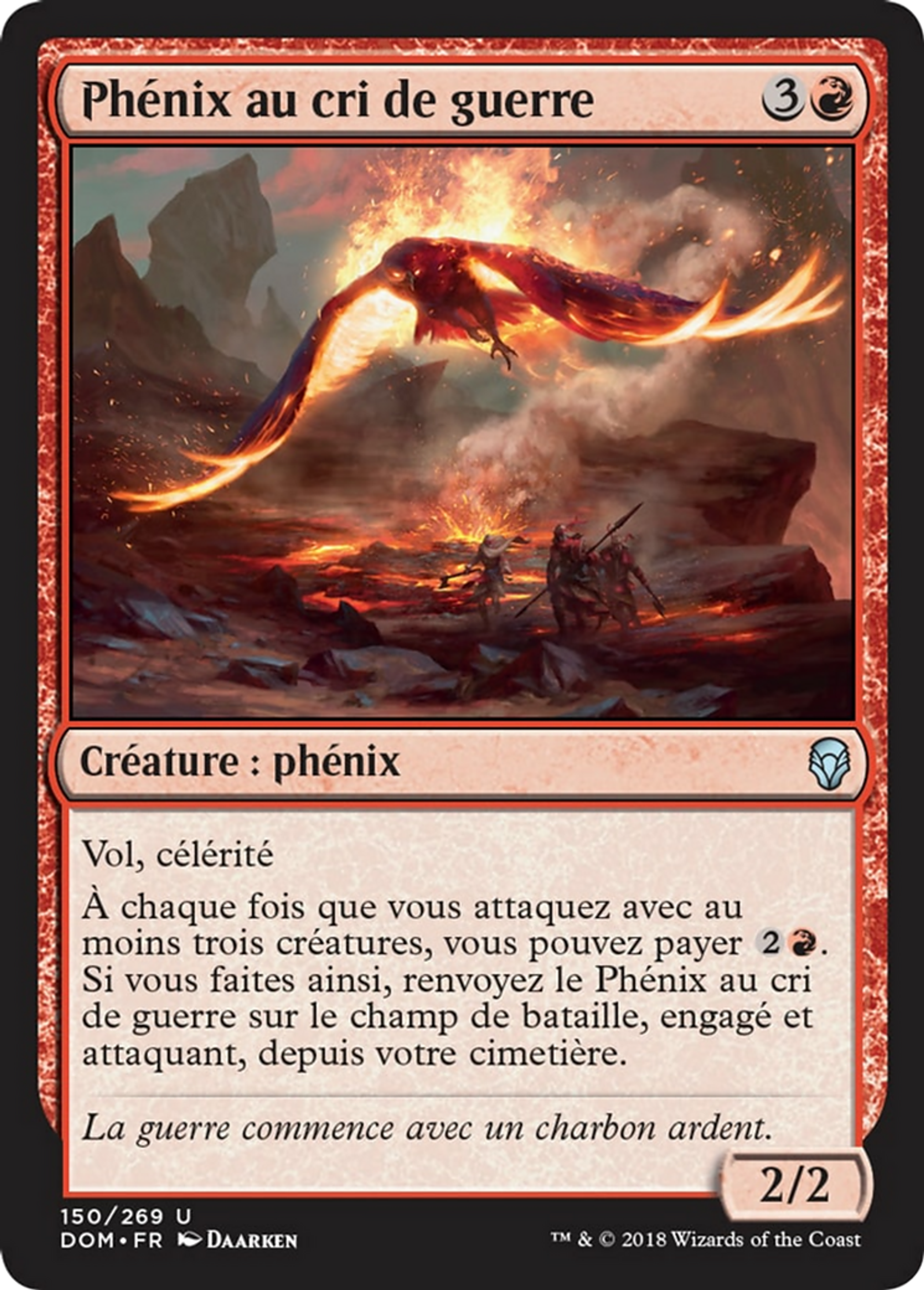 Phénix au cri de guerre — Dominaria — Magic: The Gathering