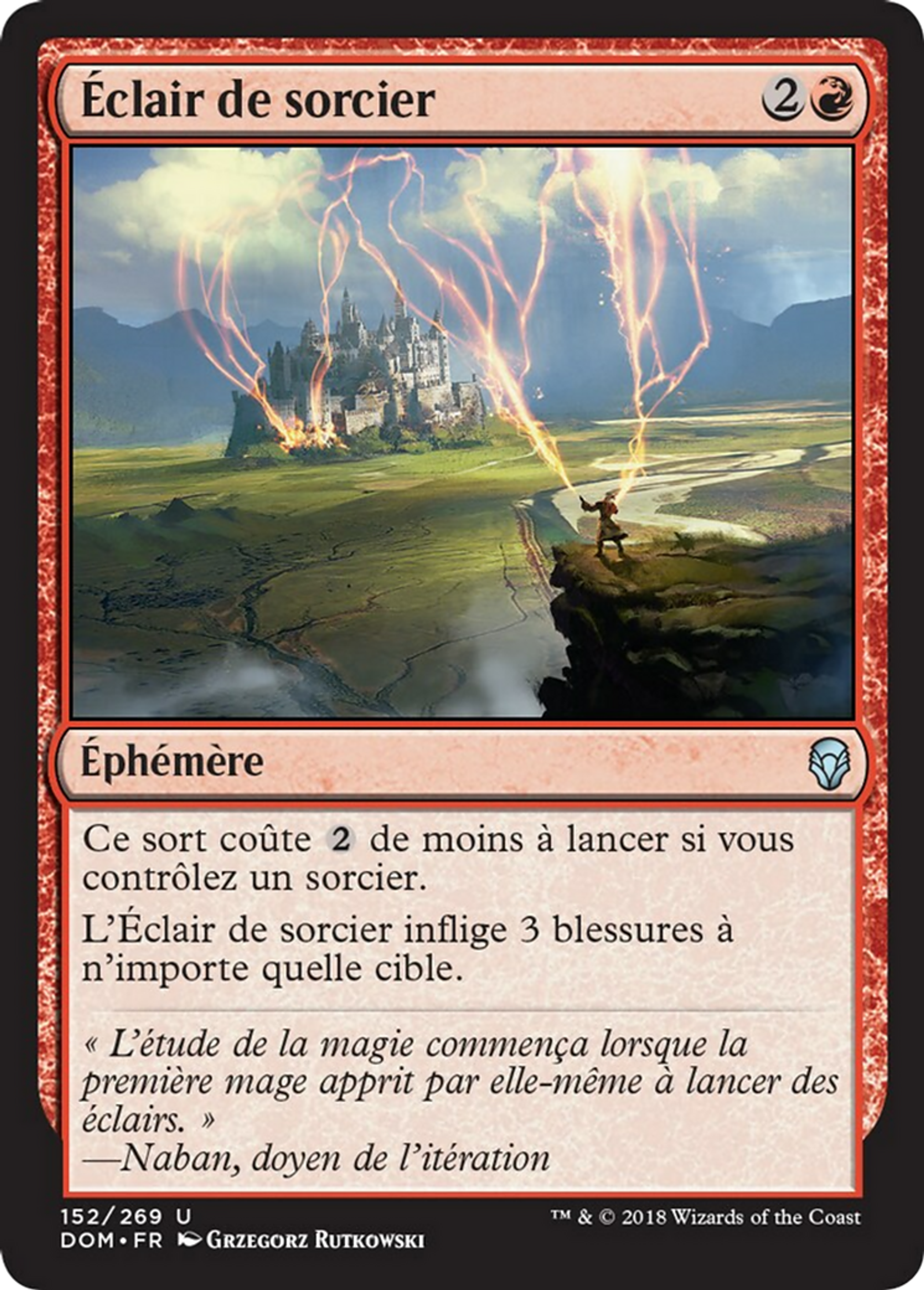 Éclair de sorcier — Dominaria — Magic: The Gathering
