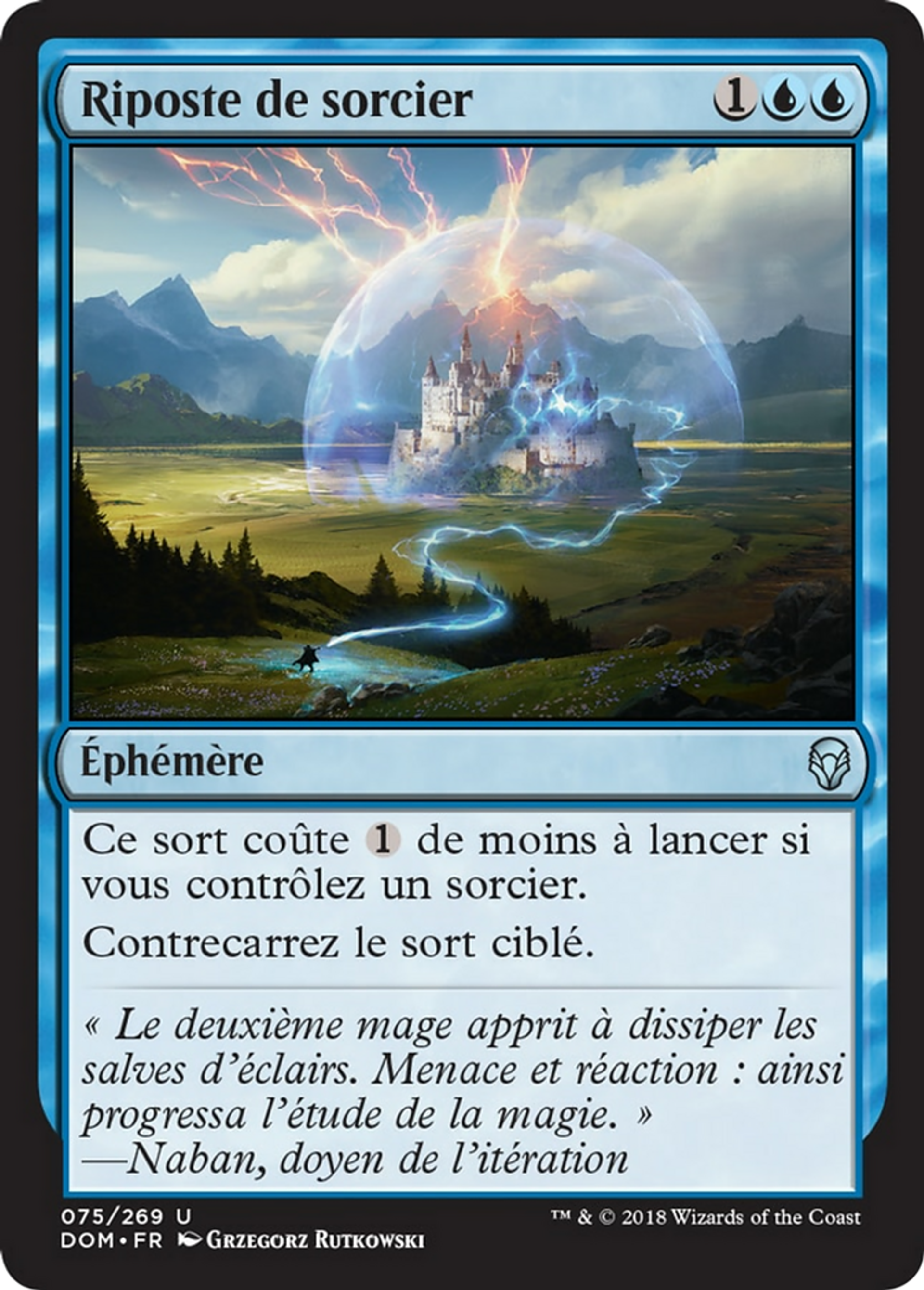Riposte de sorcier — Dominaria — Magic: The Gathering