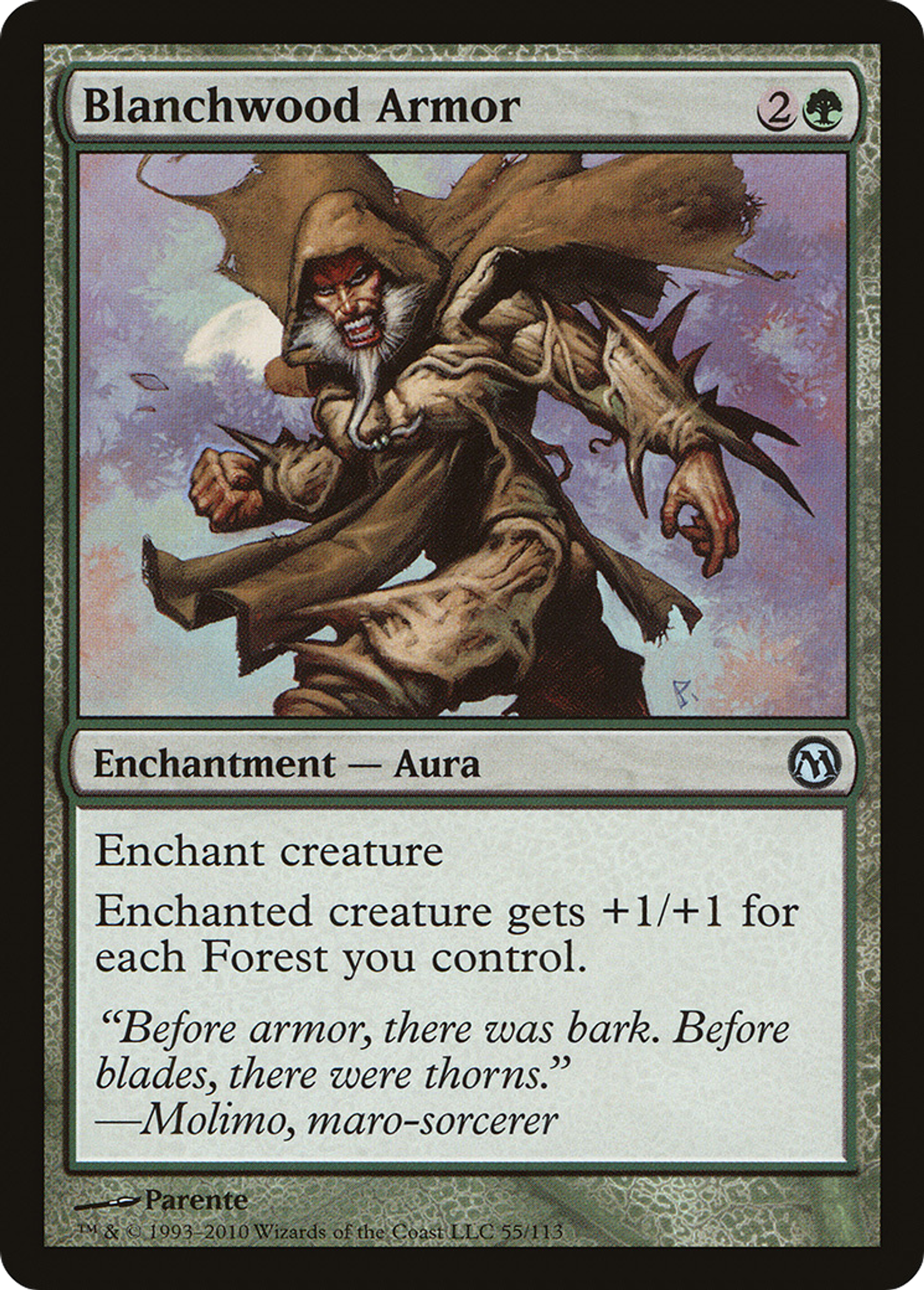Blanchwood Armor — Duels of the Planeswalkers — Magic: The Gathering